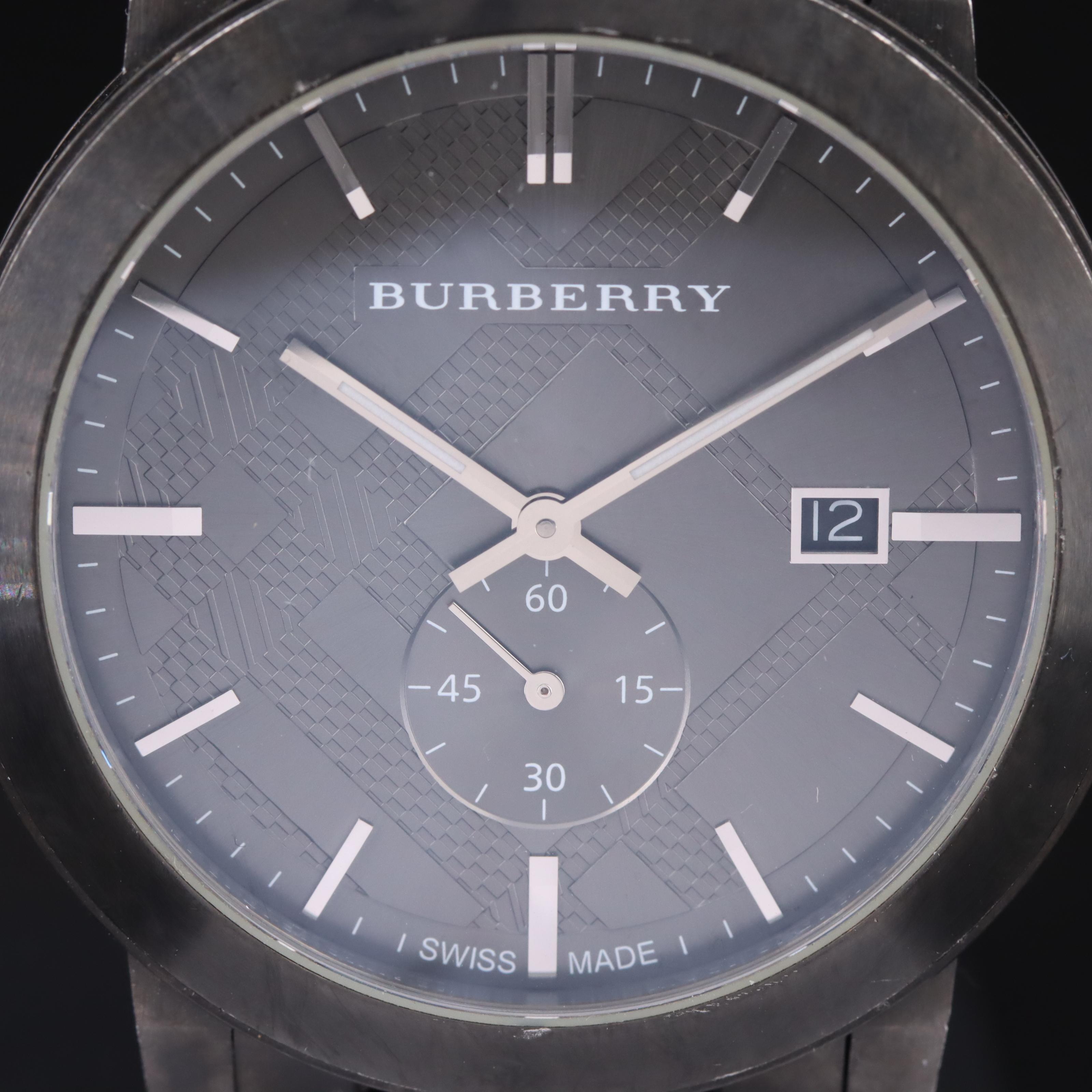 Burberry Dark Gray Stainless Steel Watch