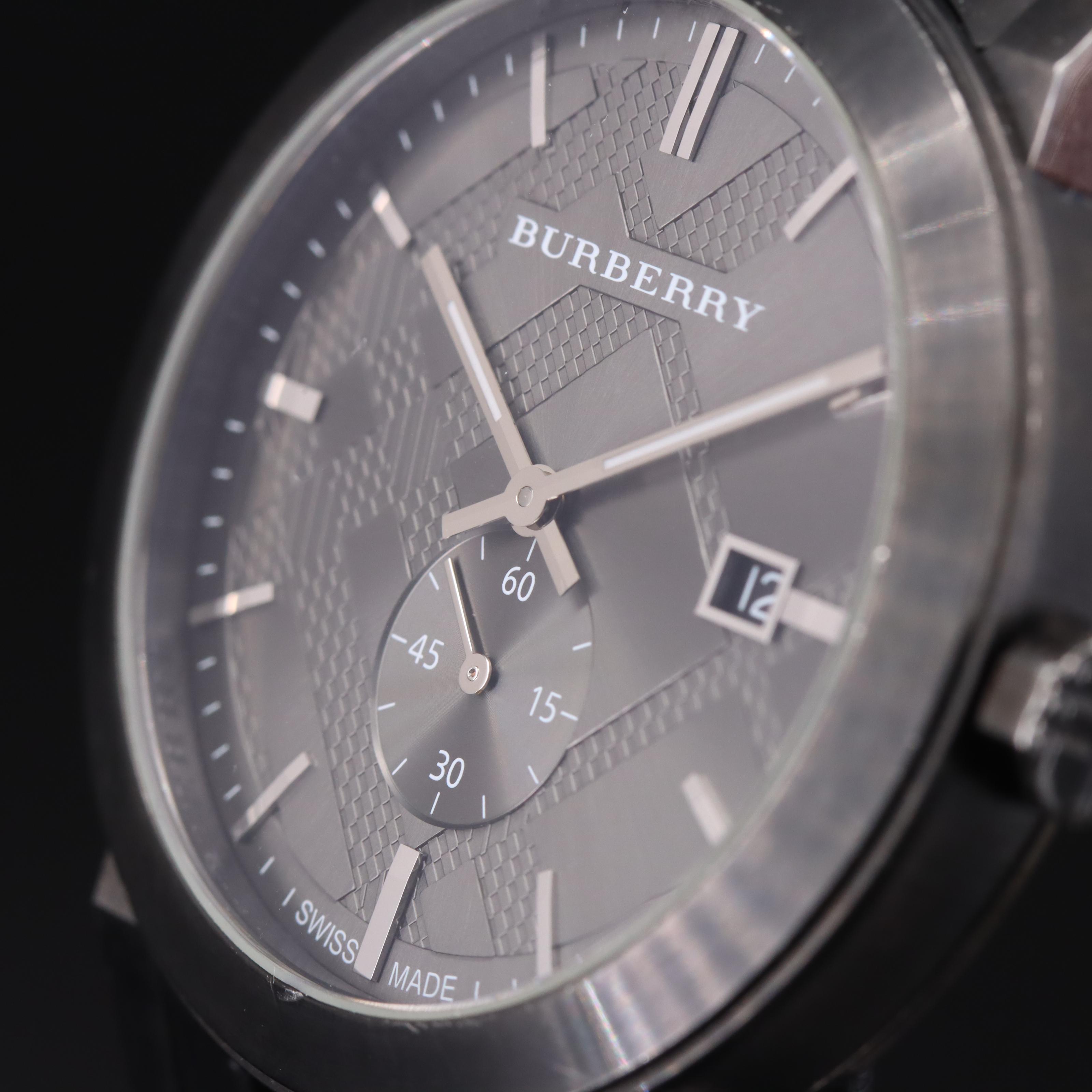 Burberry Dark Gray Stainless Steel Watch