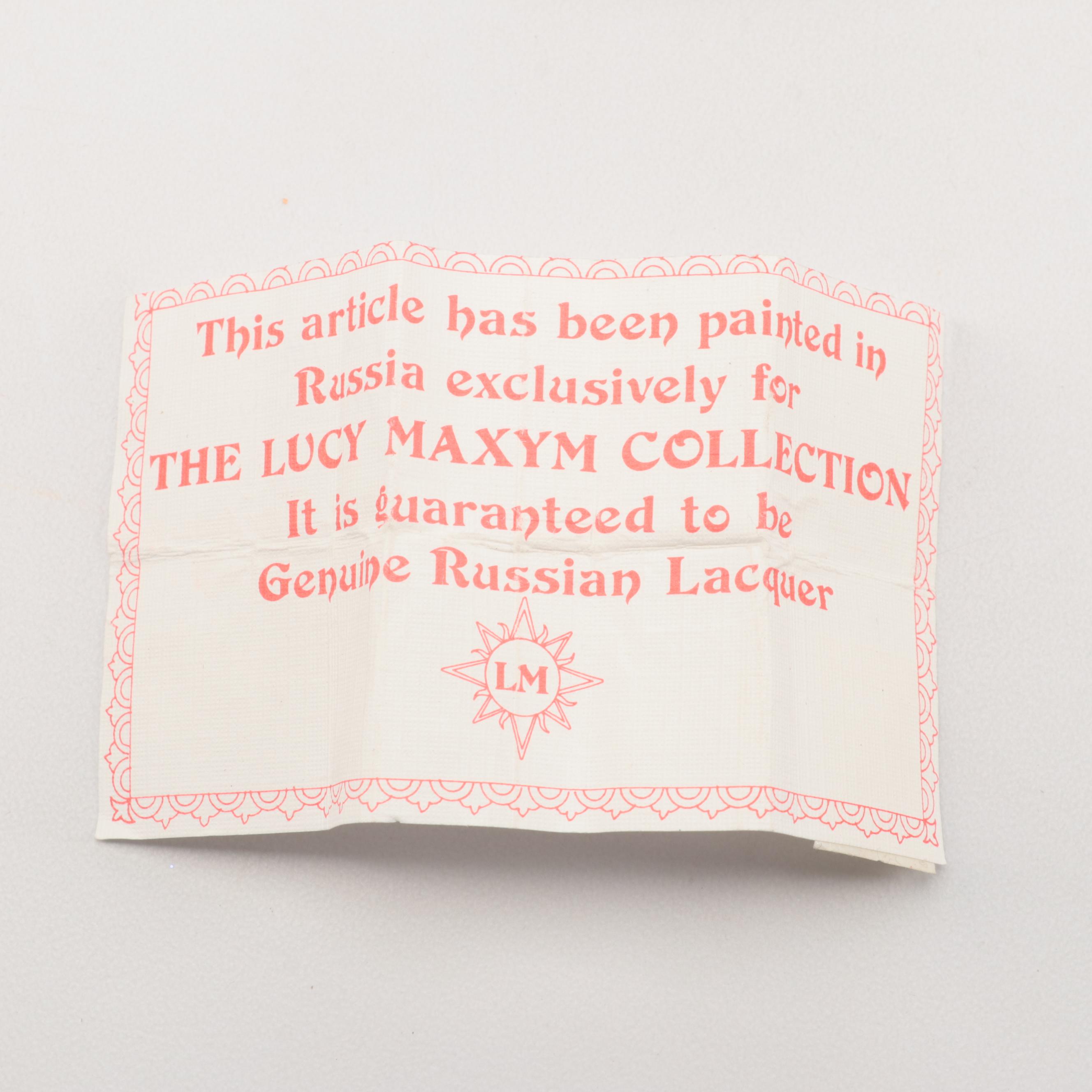 Palekh with Other Russian Hand-Painted Fairy Tale Trinket Boxes