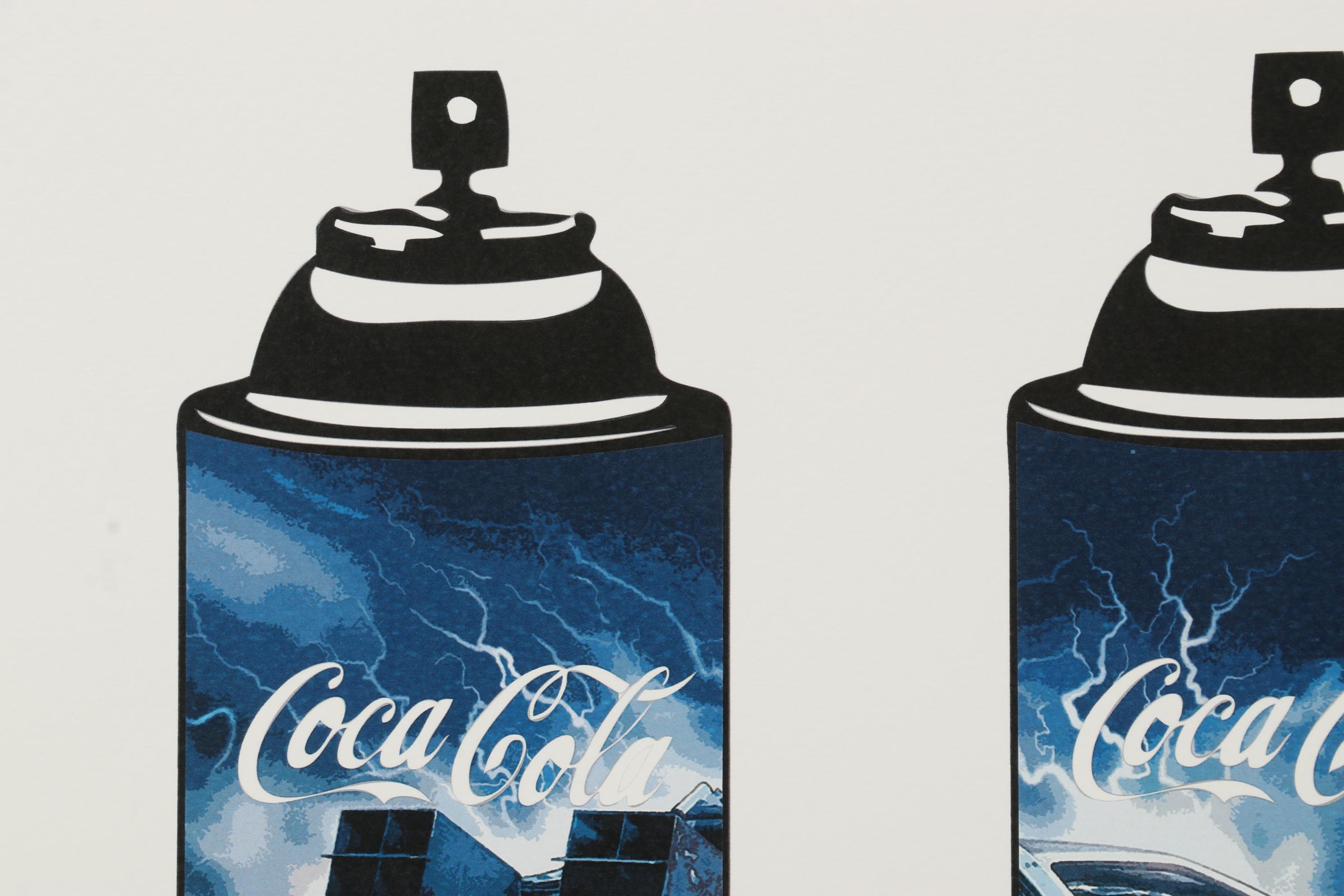 Death NYC Pop Art Graphic Print Coca-Cola Spray Cans