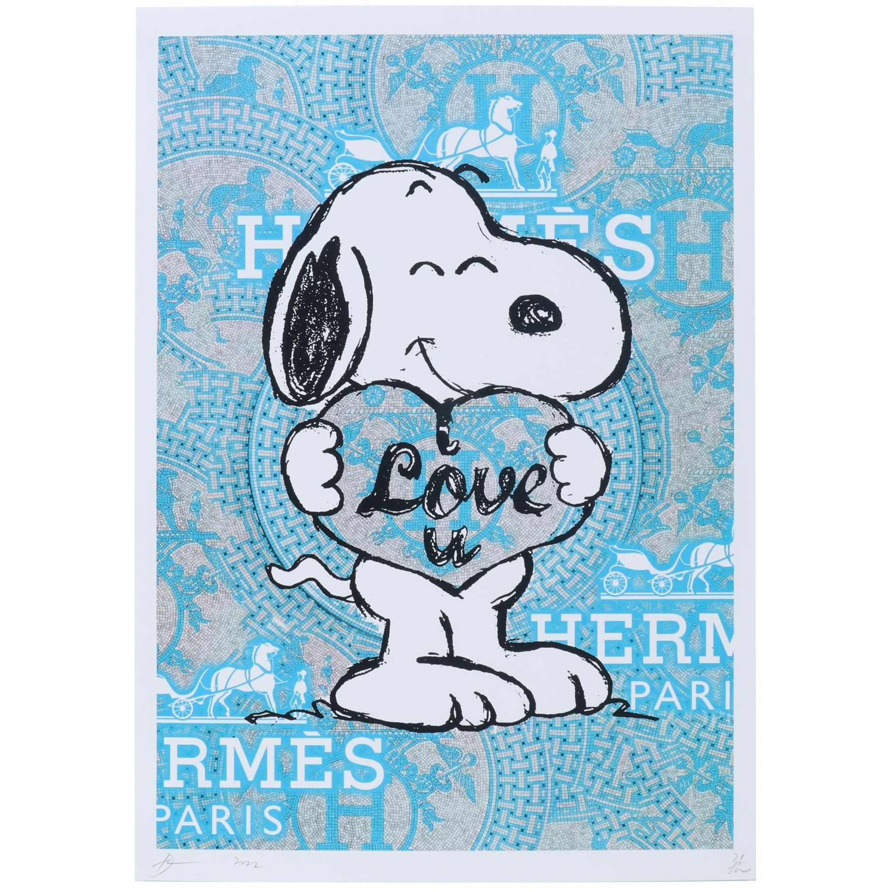 Death NYC Pop Art Graphic Print of Snoopy