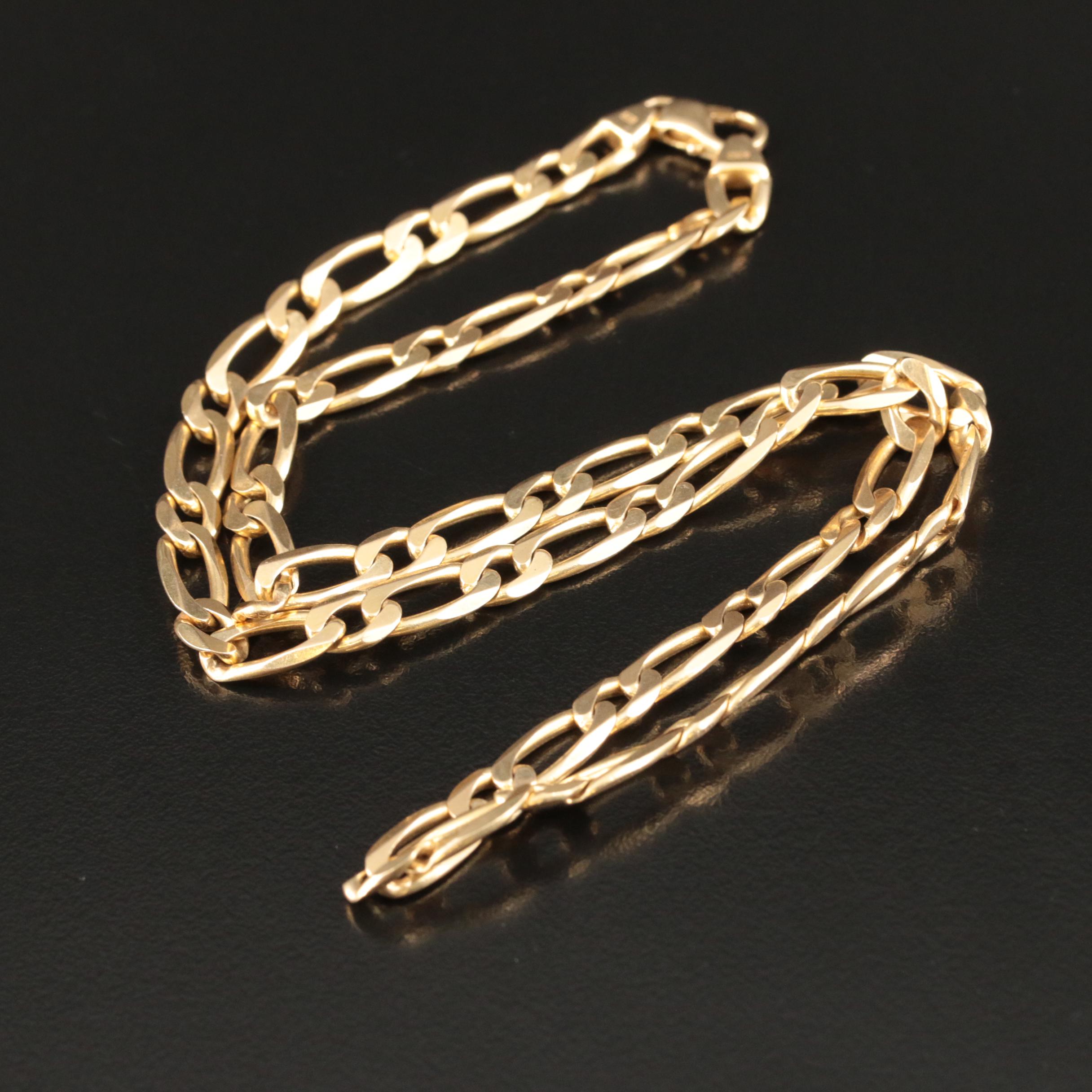 Italian 14K Fancy Curb Chain Necklace