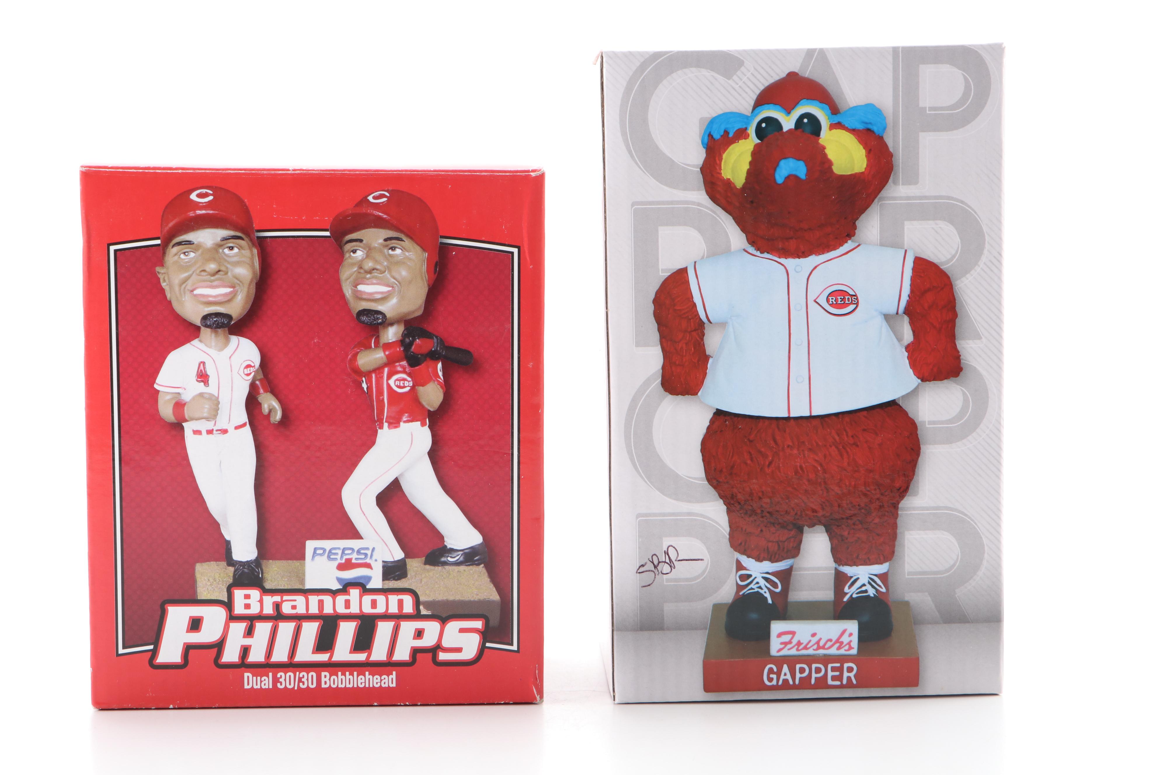 Pete Rose Bobblehead with 1975 Cincinnati Reds World Champions Stein and More