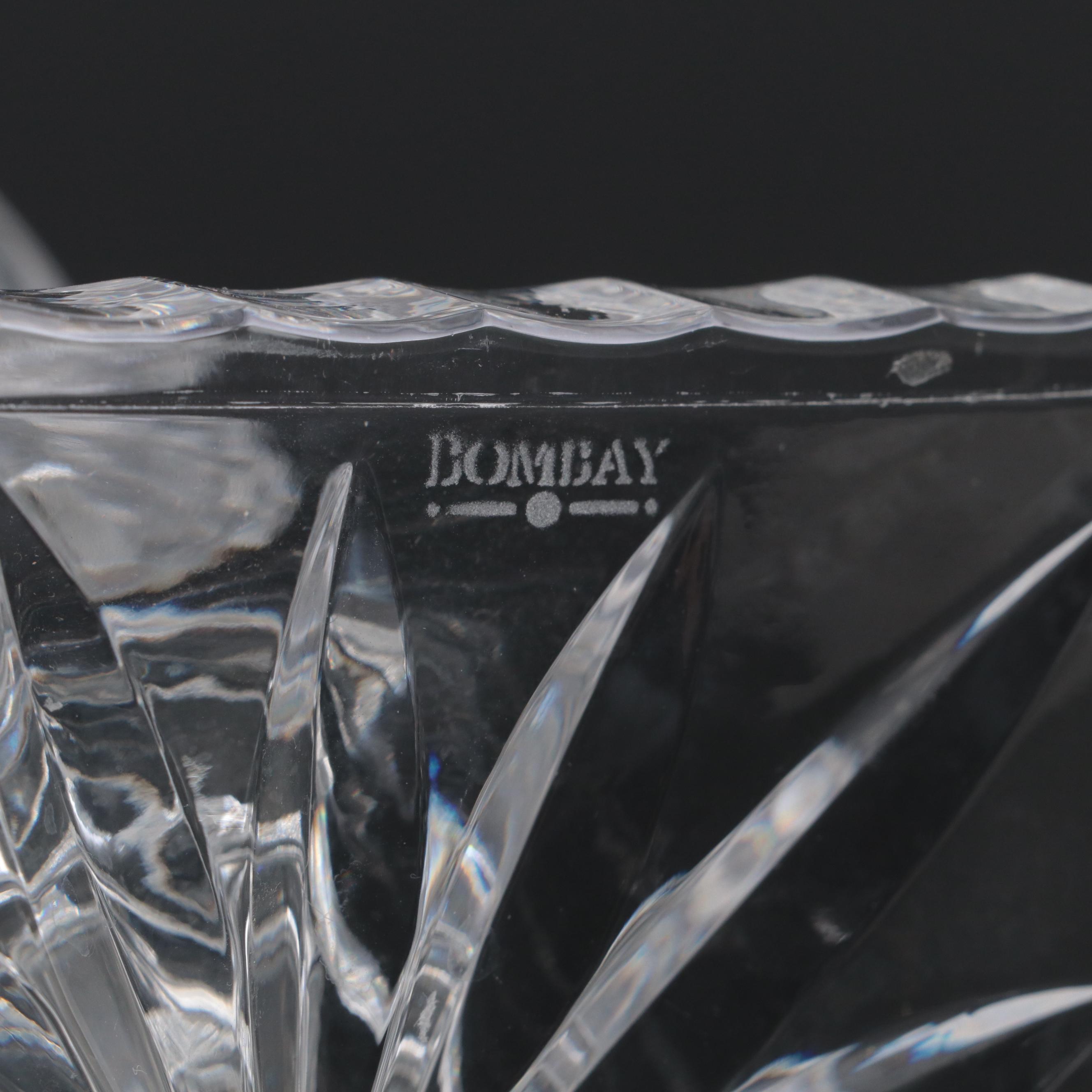 Bombay Company Pressed Glass Vase