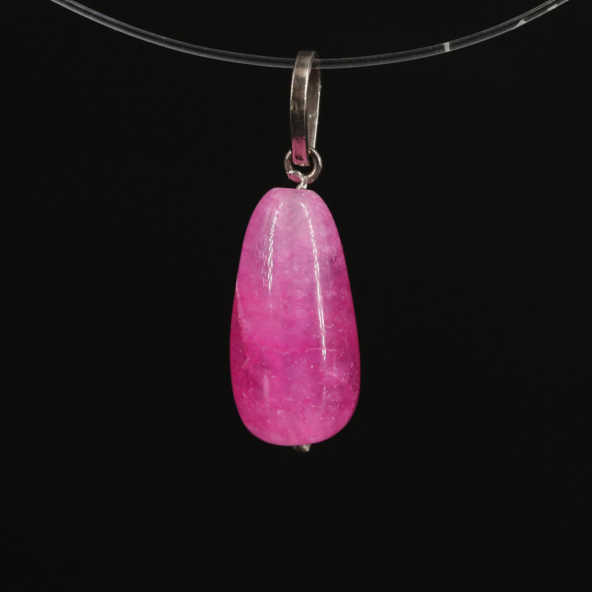 14K Quartzite Pendant