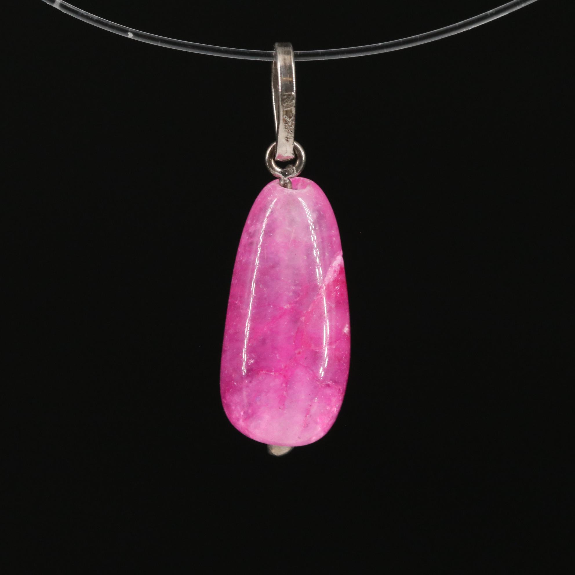 14K Quartzite Pendant
