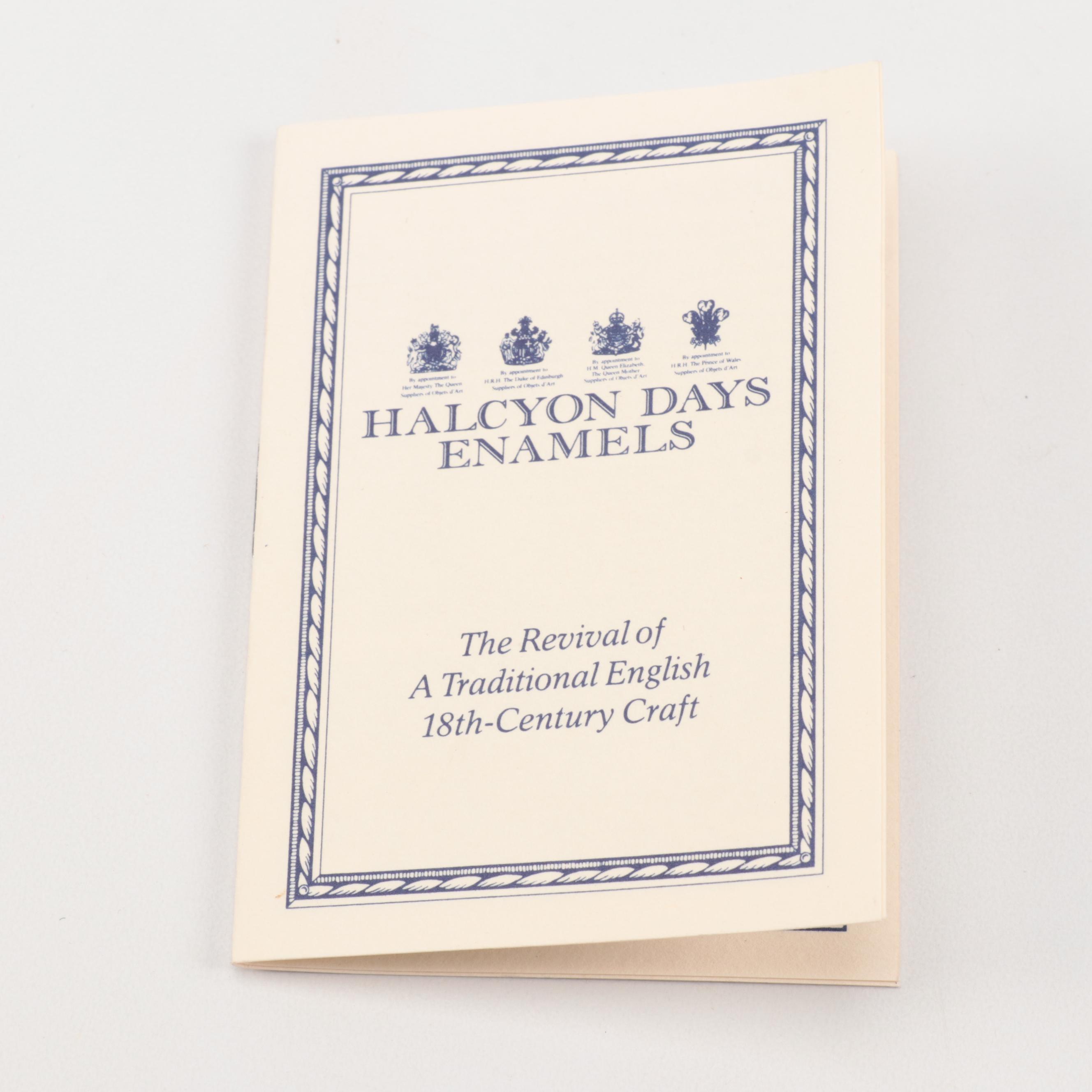 Staffordshire Enamels and Halcyon Days Enamel Trinket Boxes