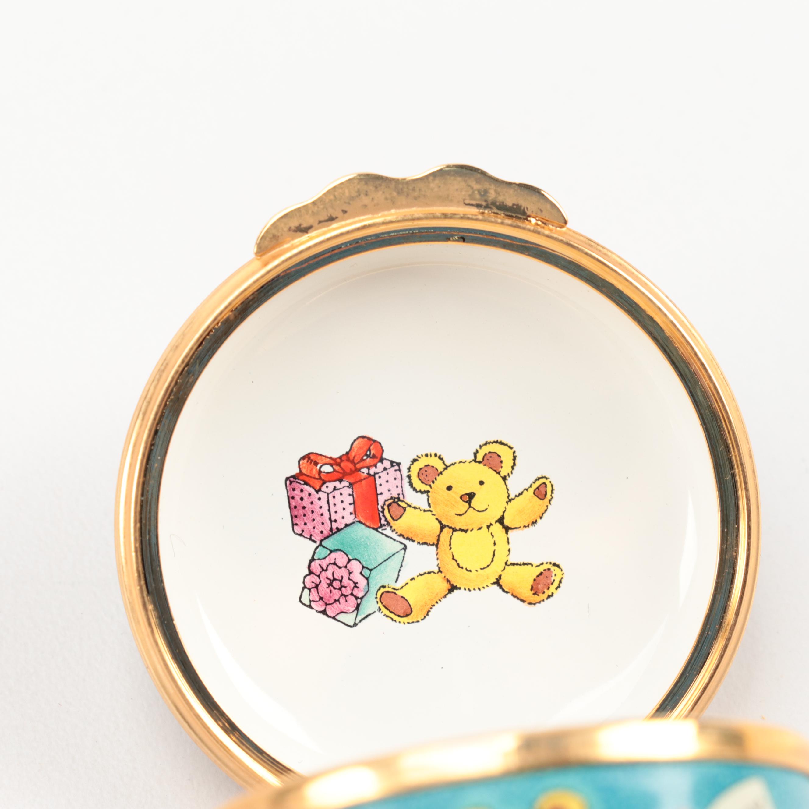 Staffordshire Enamels and Halcyon Days Enamel Trinket Boxes