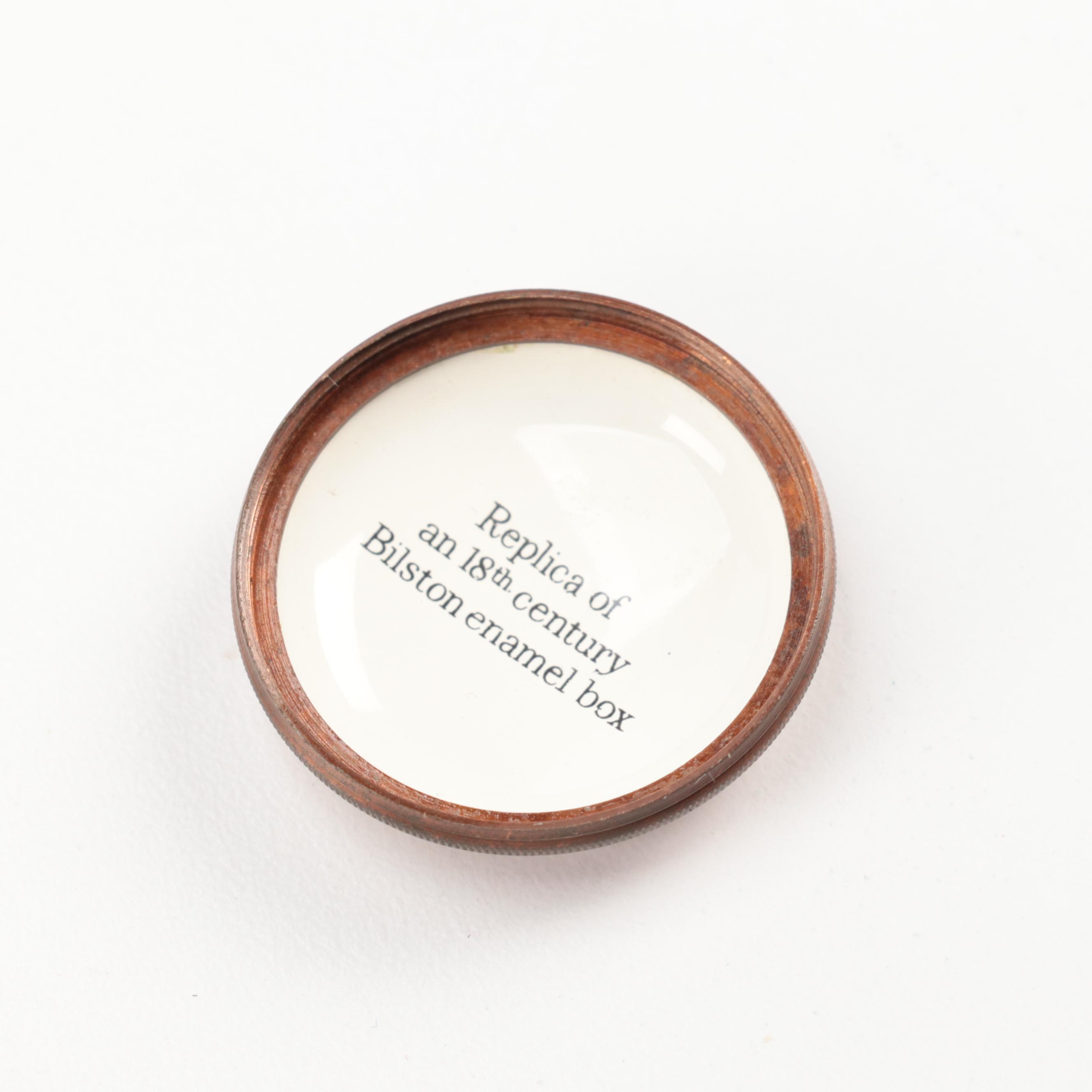 Staffordshire Enamels and Halcyon Days Enamel Trinket Boxes