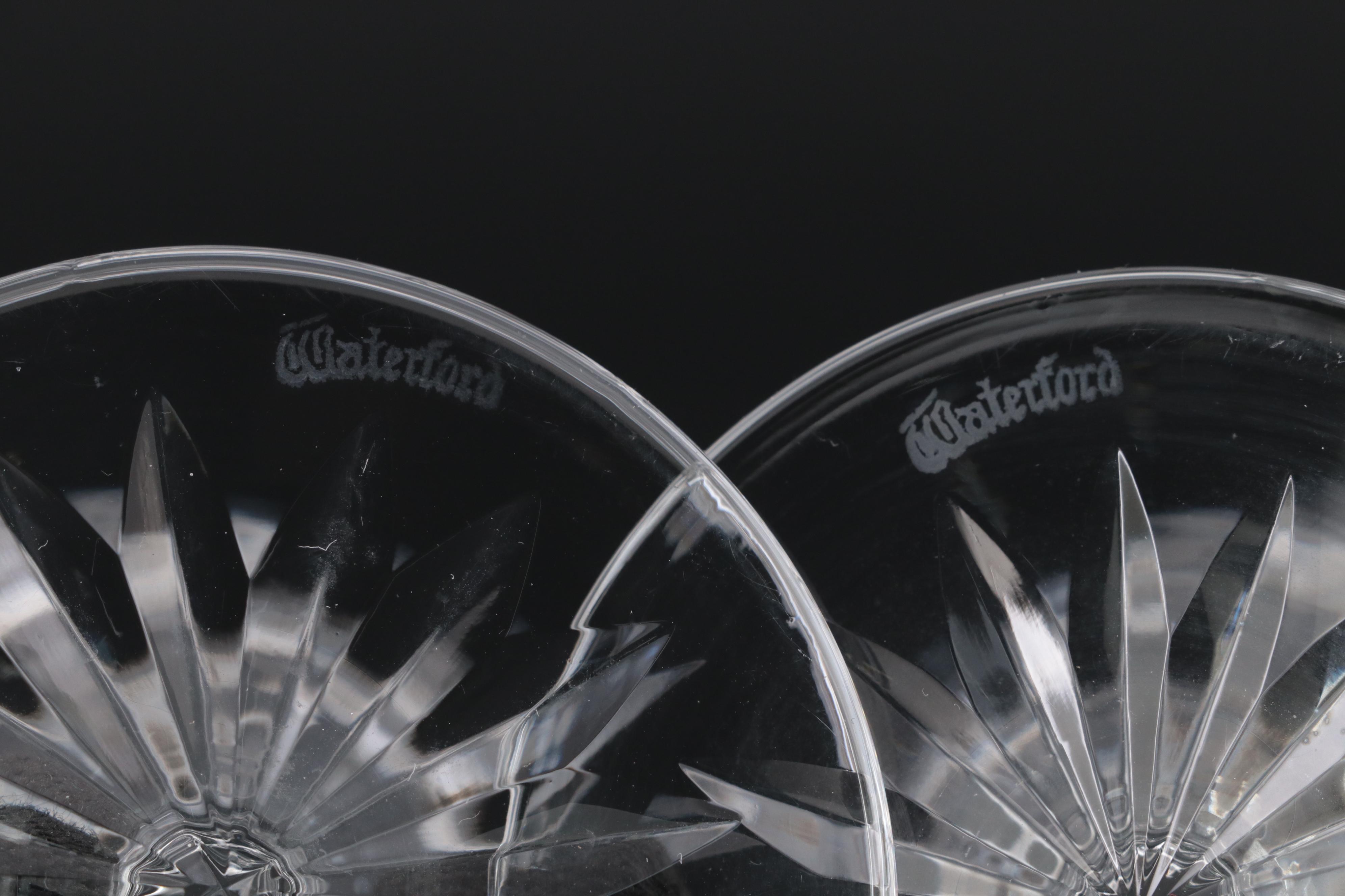 Waterford Crystal "Comeragh" Champagne Coupes, Late 20th Century