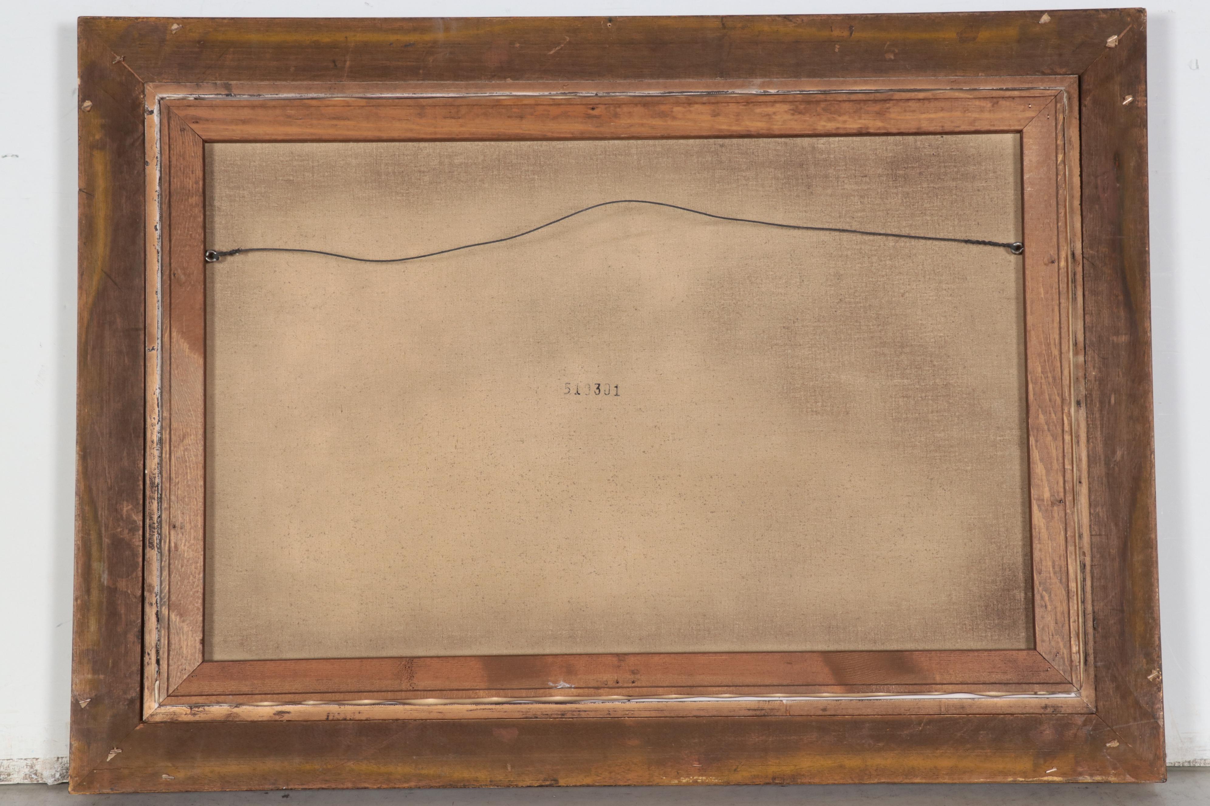 Oil Painting of Sweeping Pastoral Landscape