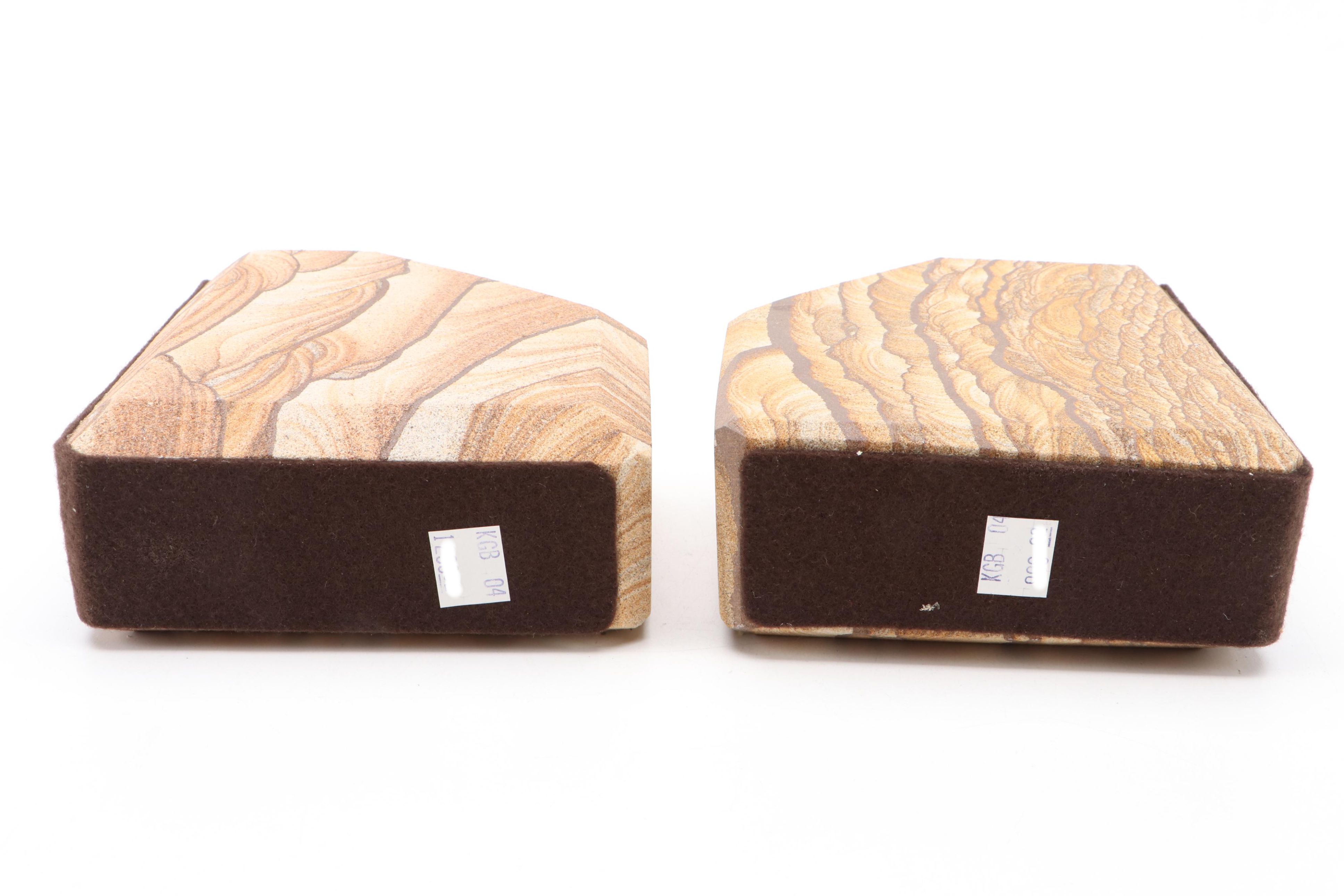 Beveled Sandstone Bookends