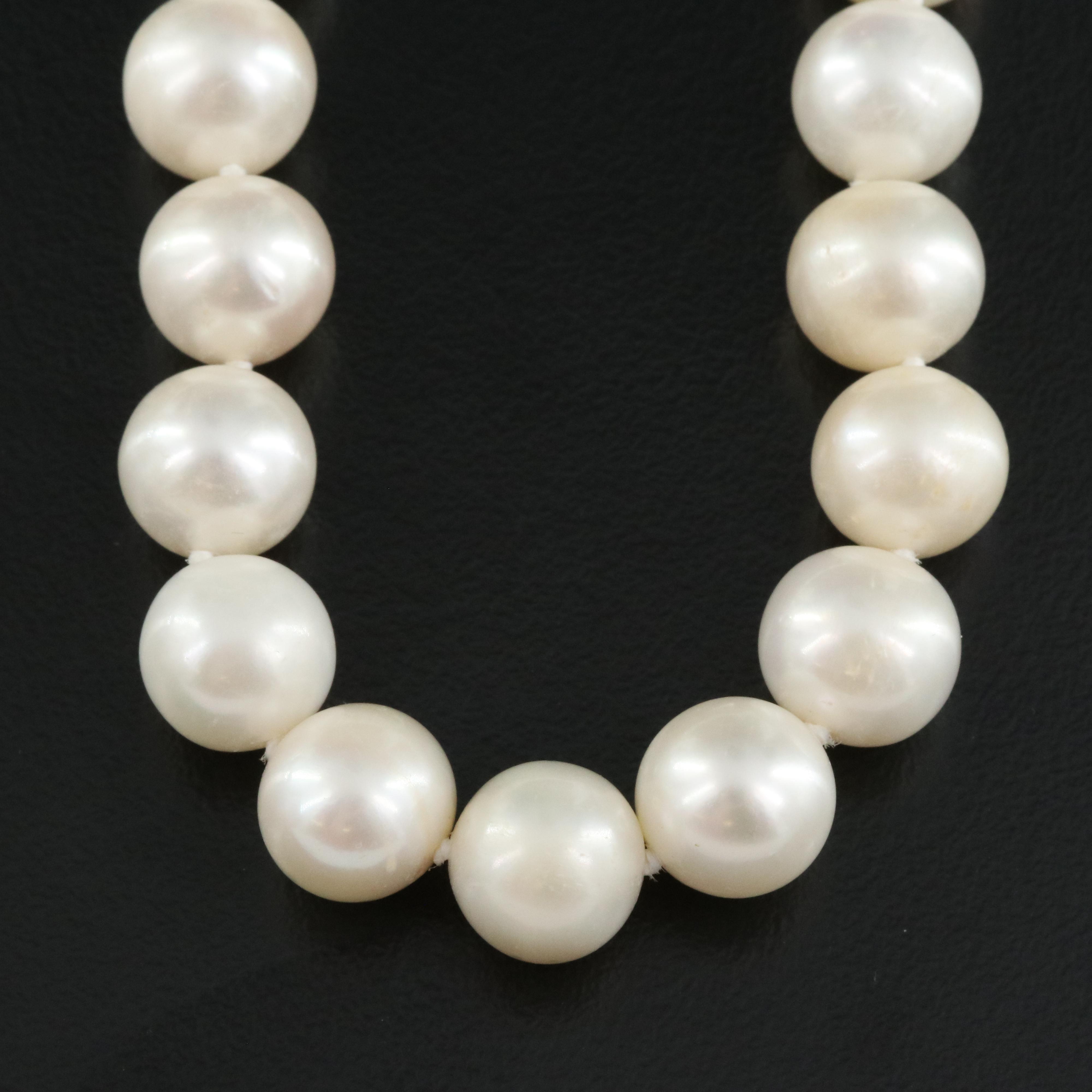 Pearl Necklace with 14K Clasp