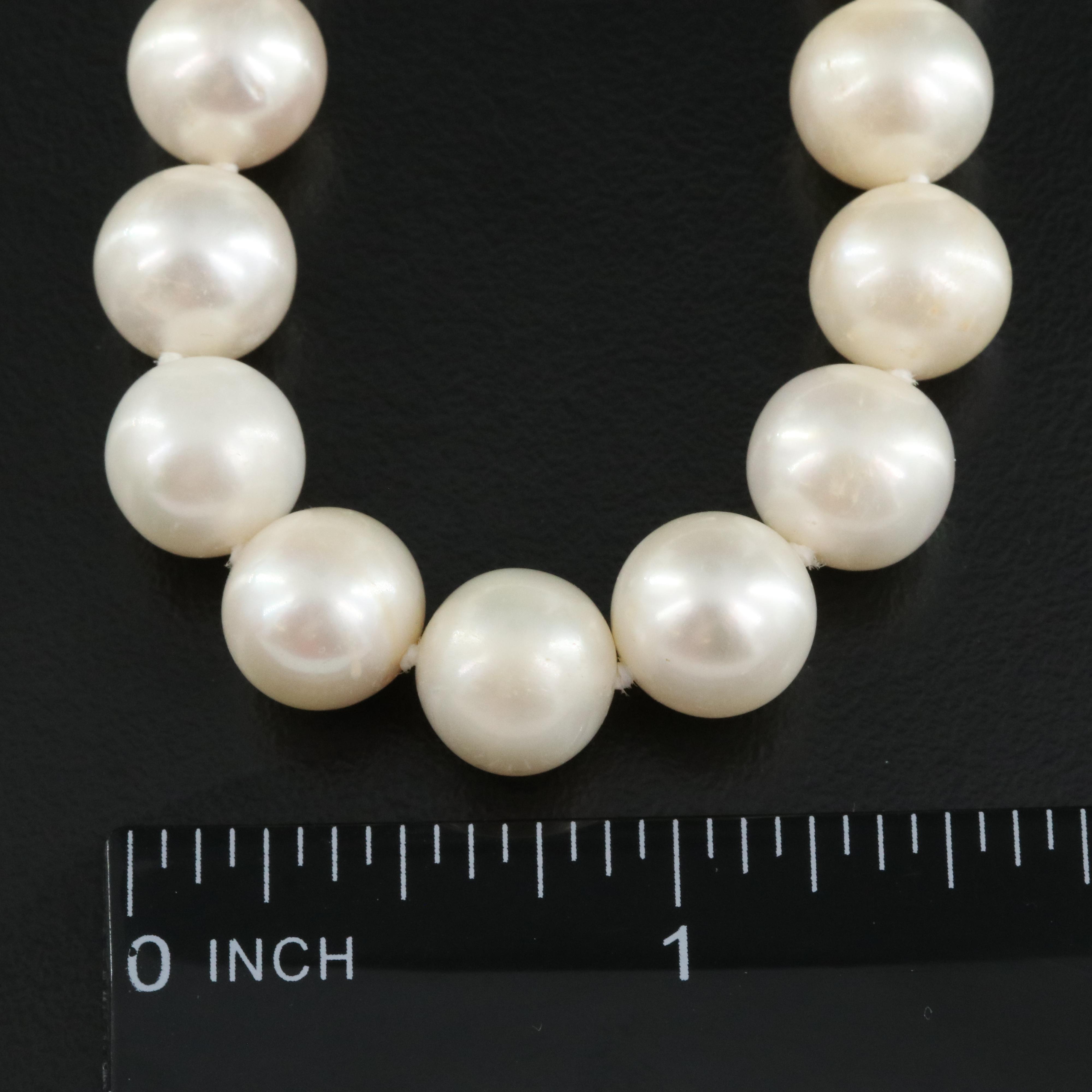 Pearl Necklace with 14K Clasp
