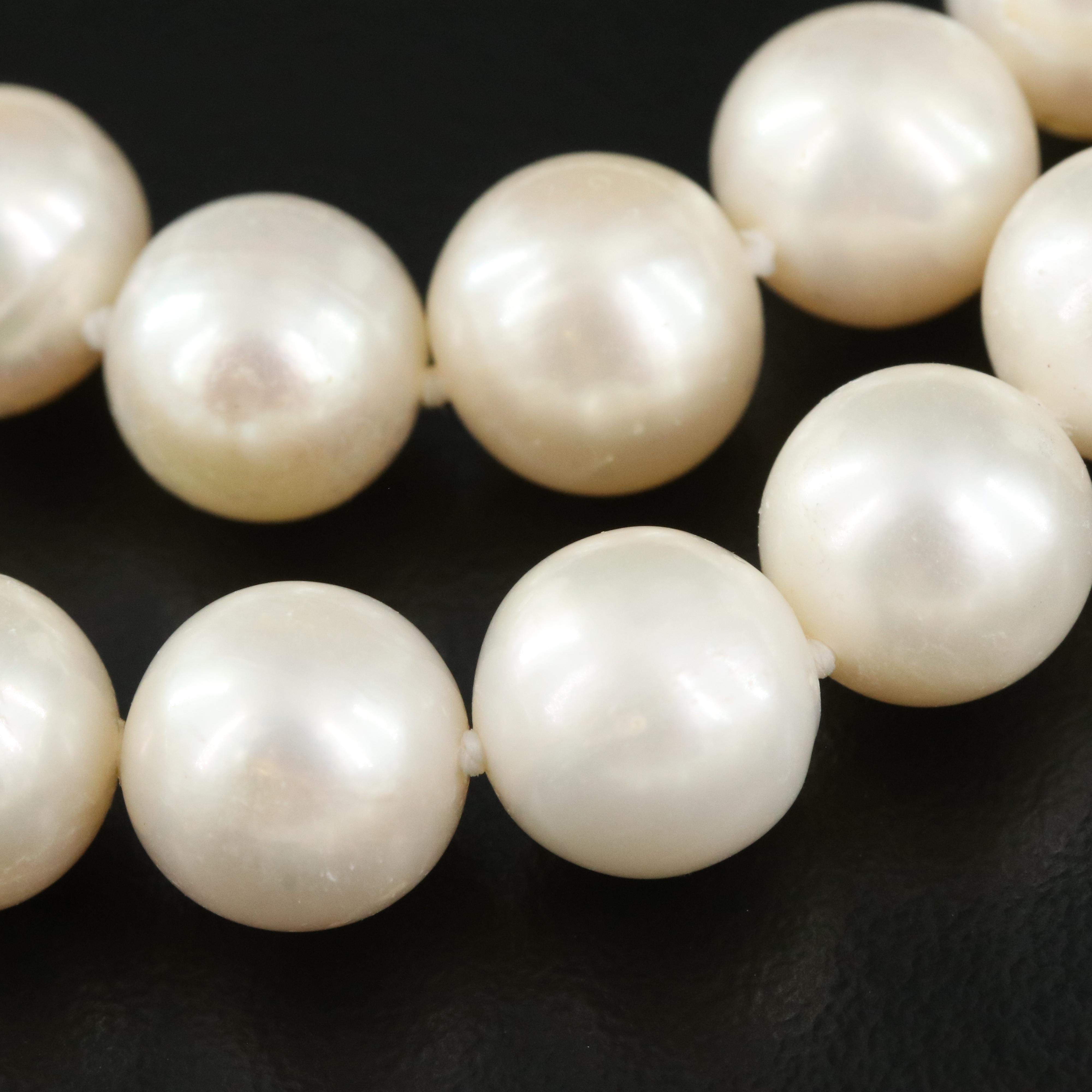 Pearl Necklace with 14K Clasp