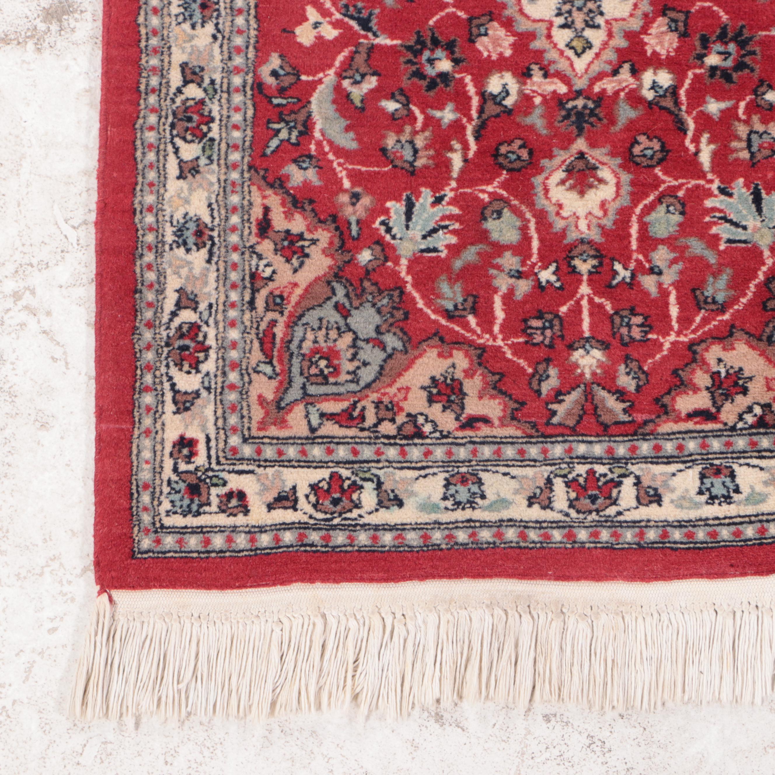 2'2 x 3'9 Hand-Knotted Sino-Persian Kashan Accent Rug
