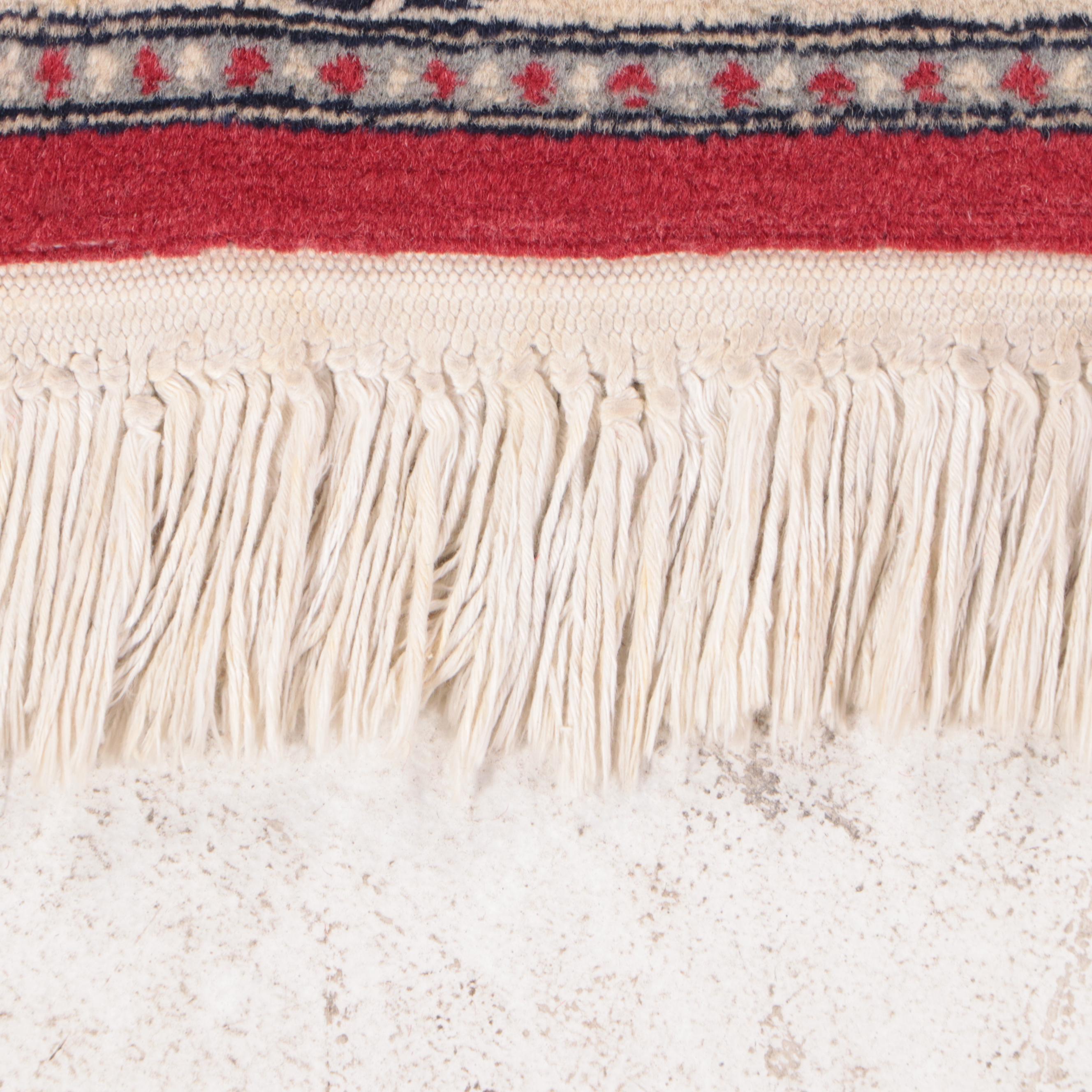 2'2 x 3'9 Hand-Knotted Sino-Persian Kashan Accent Rug