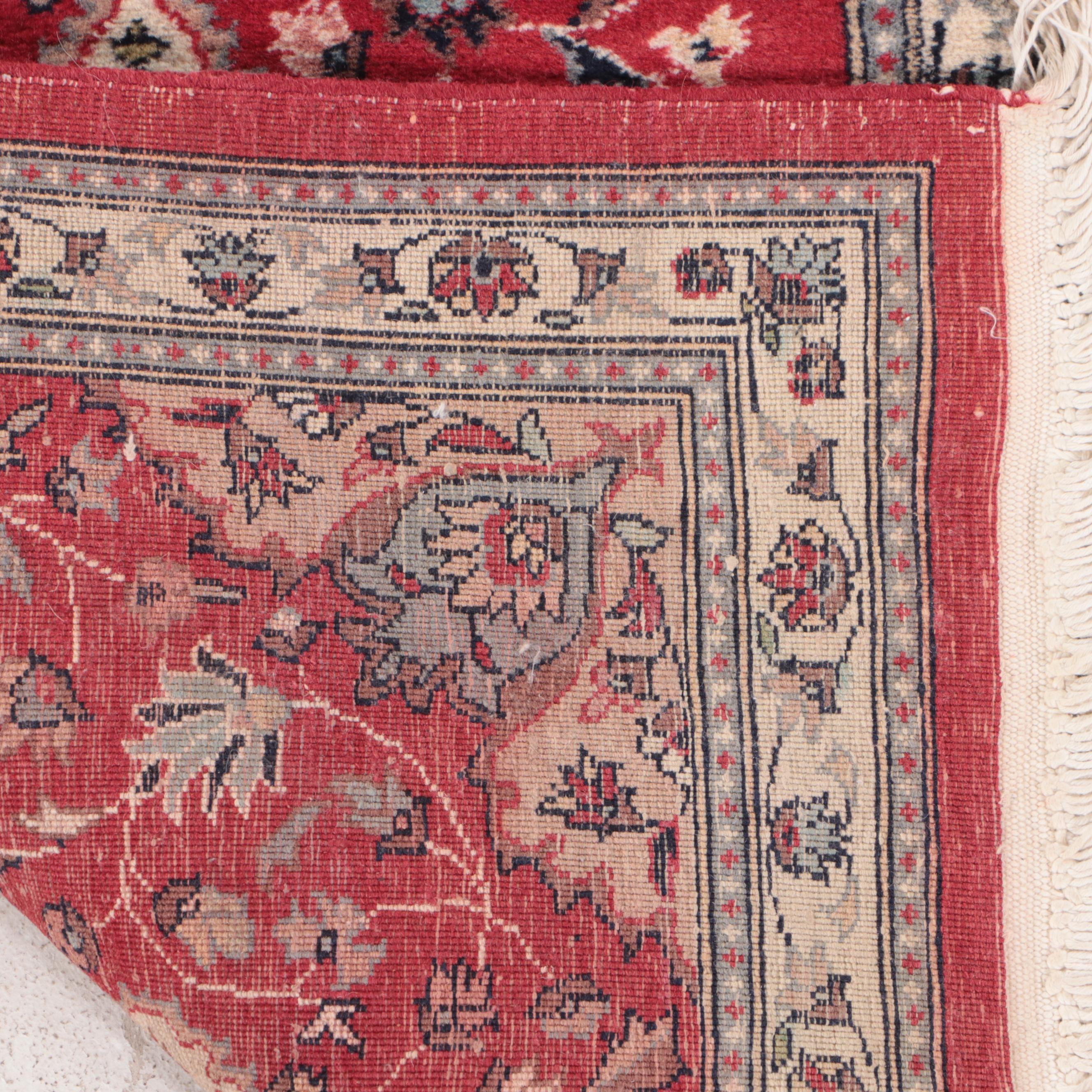 2'2 x 3'9 Hand-Knotted Sino-Persian Kashan Accent Rug