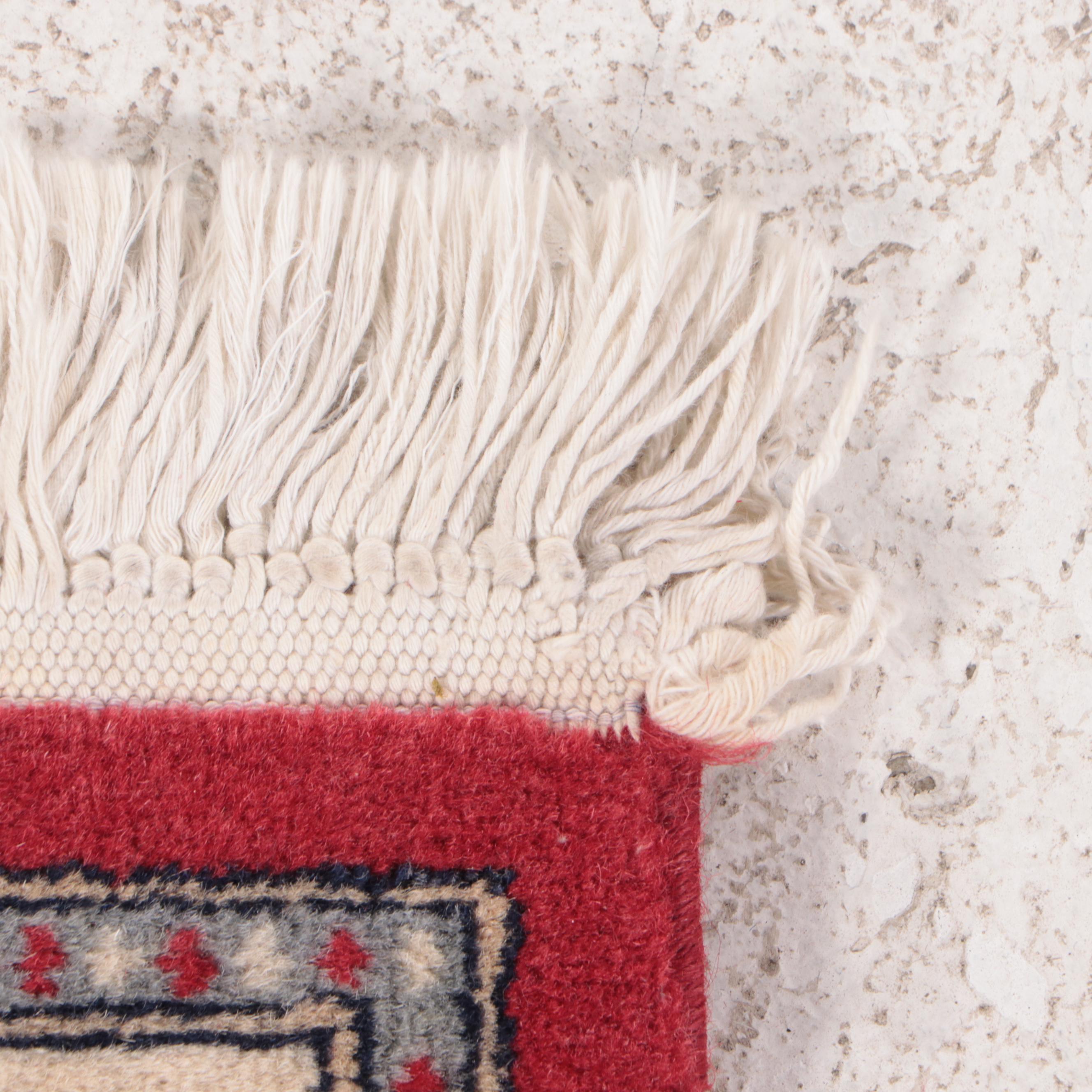 2'2 x 3'9 Hand-Knotted Sino-Persian Kashan Accent Rug