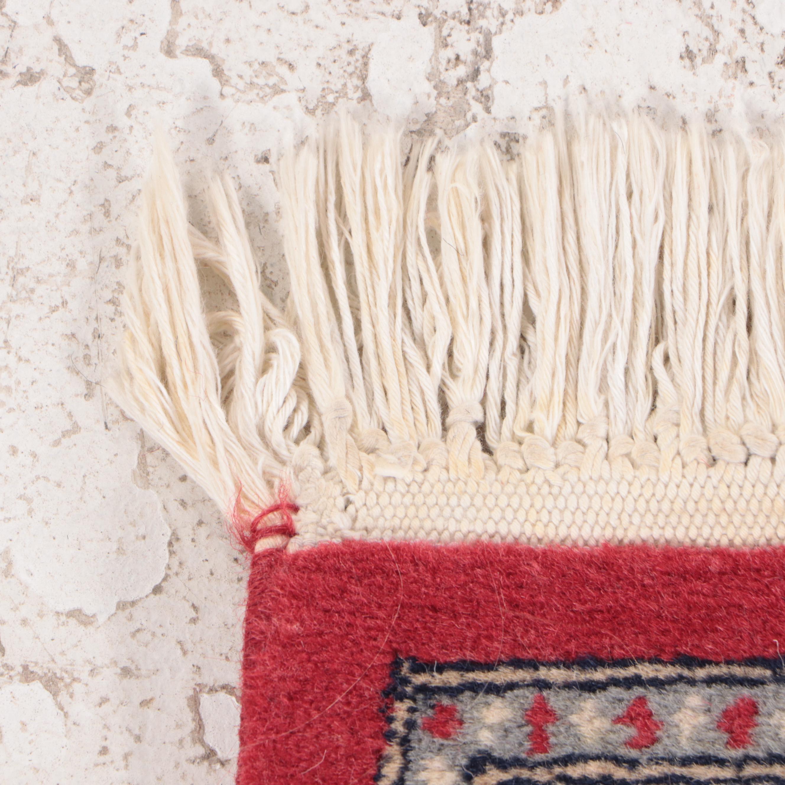 2'2 x 3'9 Hand-Knotted Sino-Persian Kashan Accent Rug