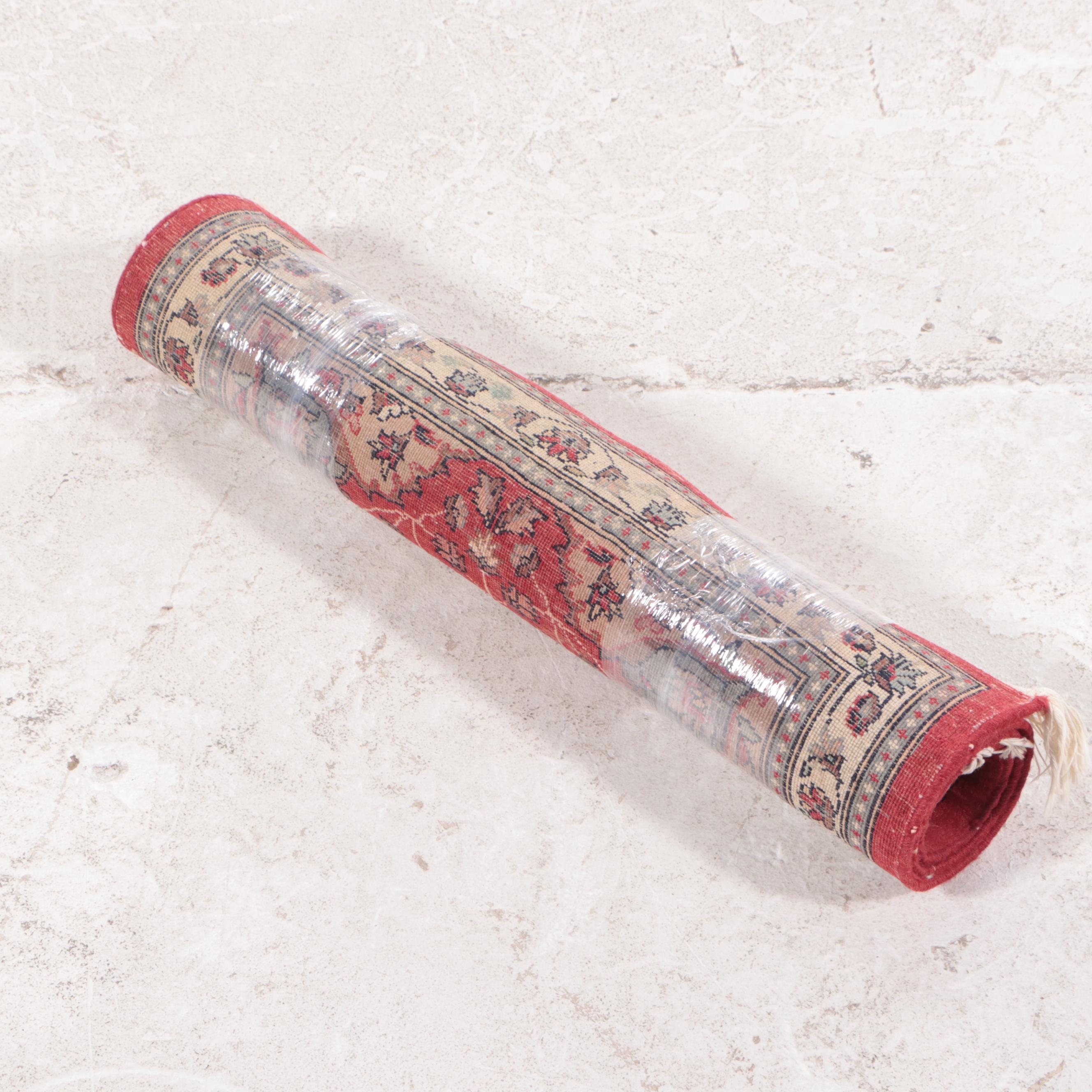 2'2 x 3'9 Hand-Knotted Sino-Persian Kashan Accent Rug