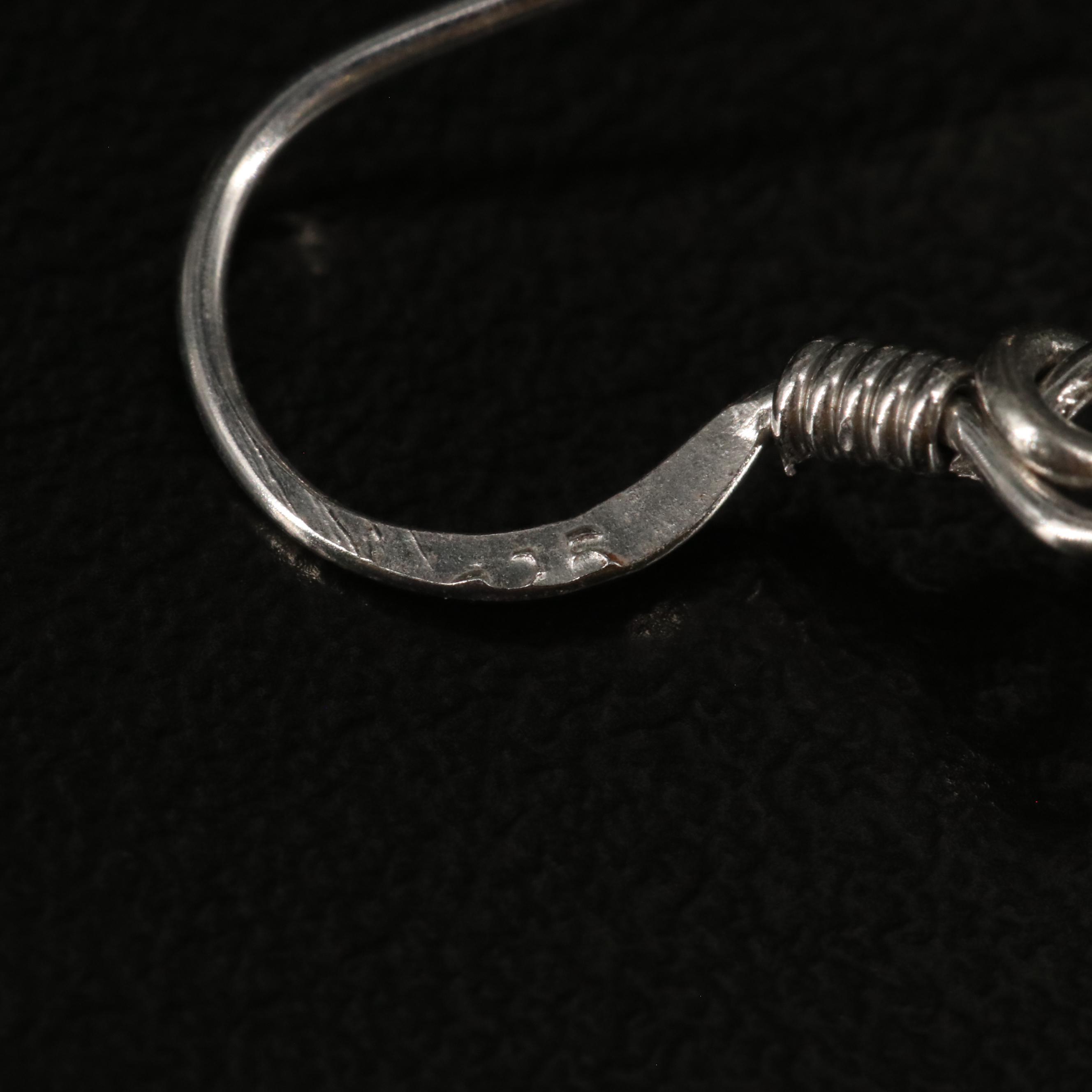 Sterling Amethyst Drop Earrings