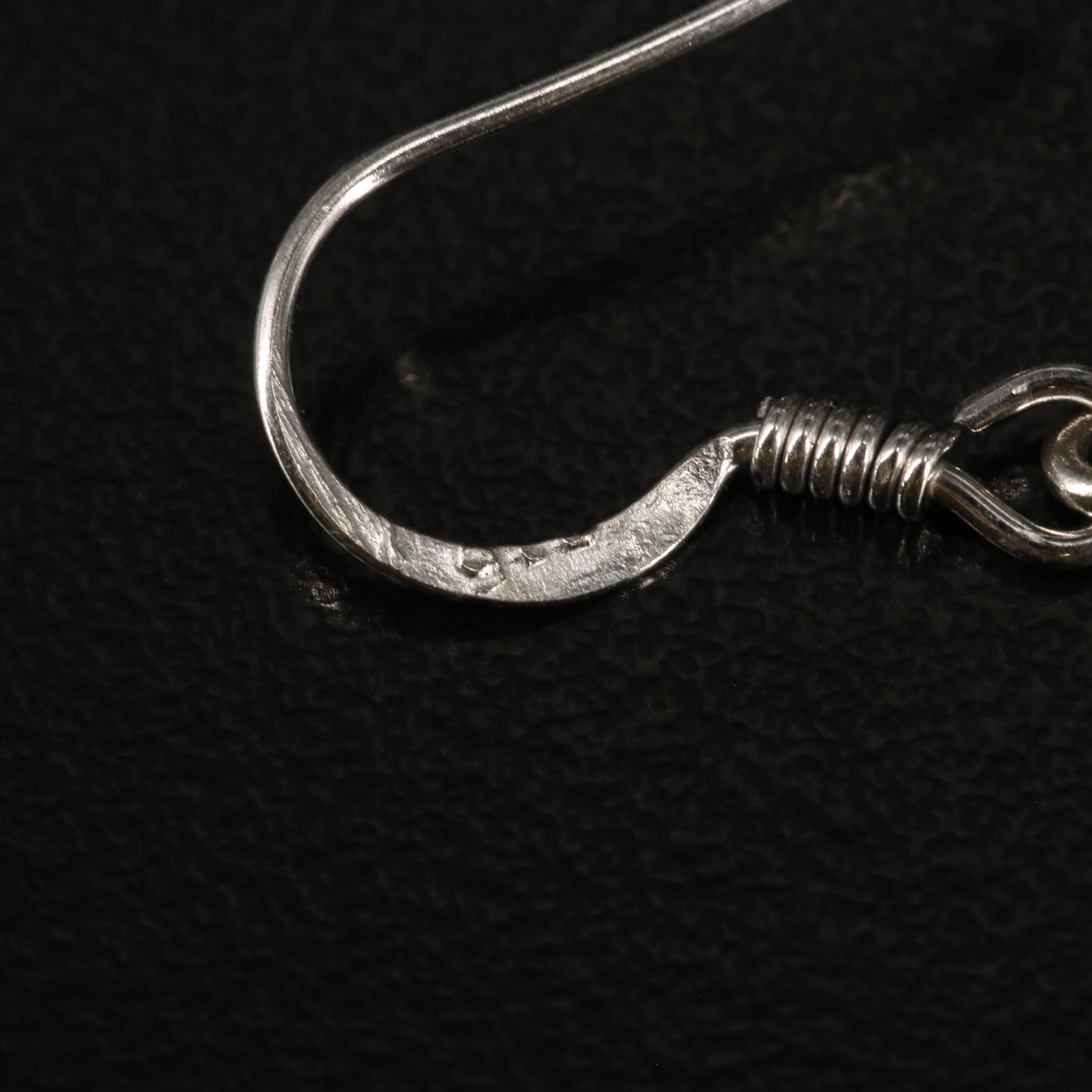 Sterling Amethyst Drop Earrings