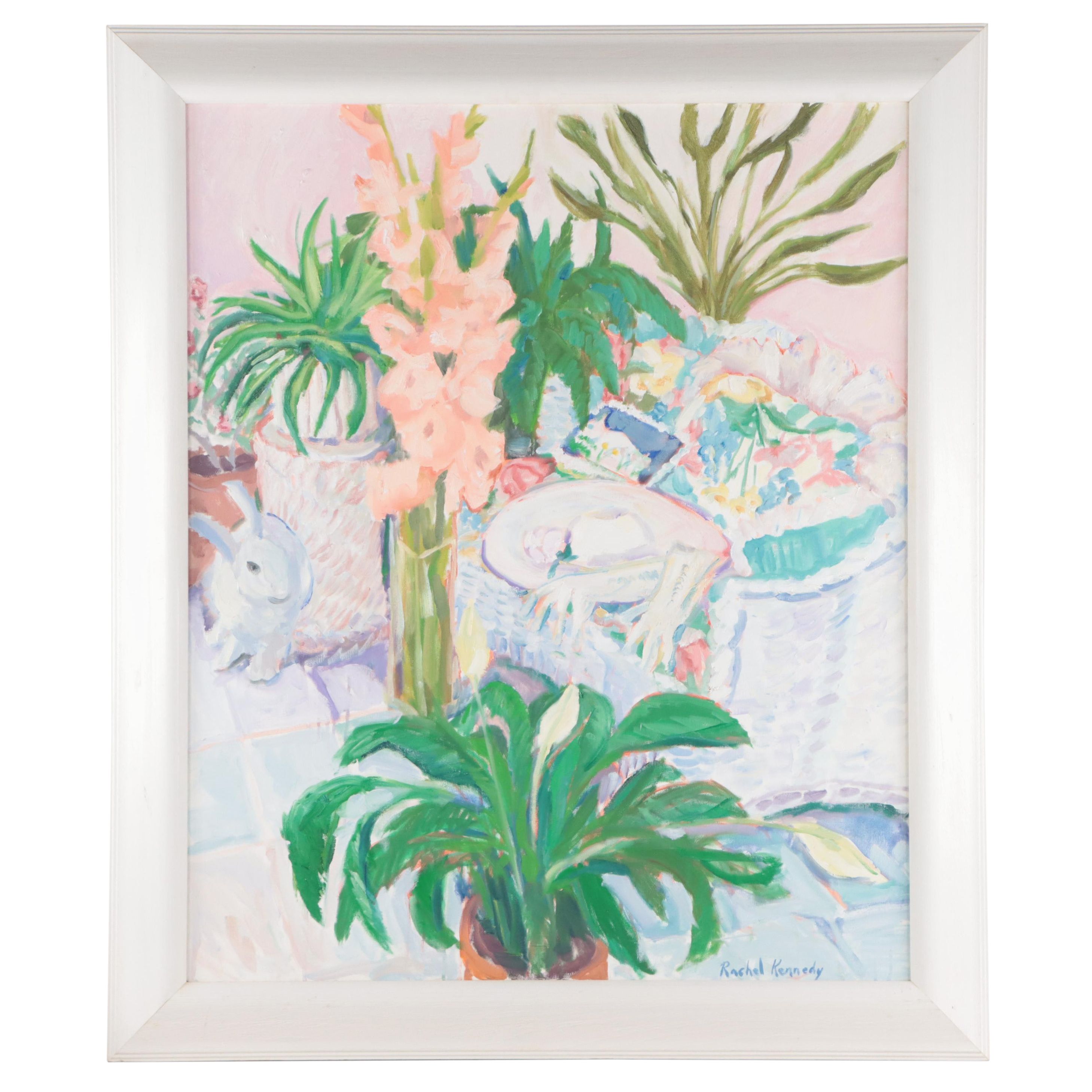 Rachel Kennedy Oil Painting of Floral Still Life