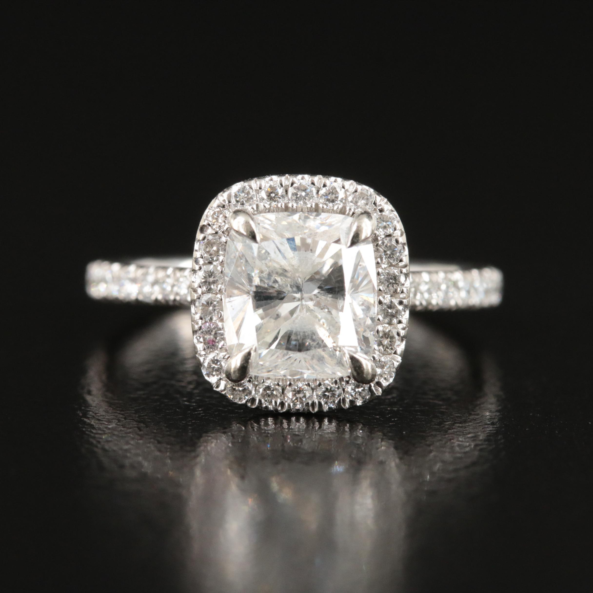 14K 2.40 CTW Diamond Halo Ring