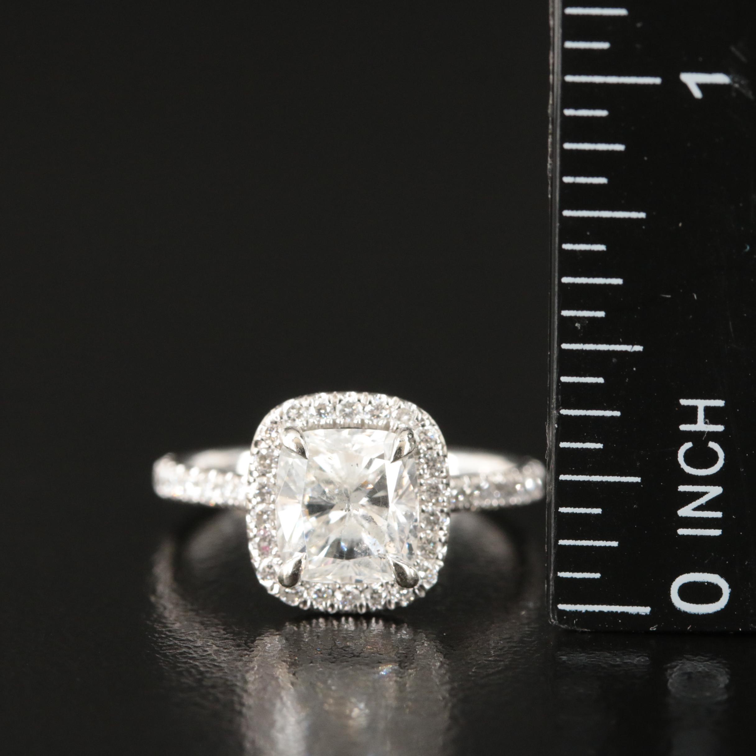14K 2.40 CTW Diamond Halo Ring