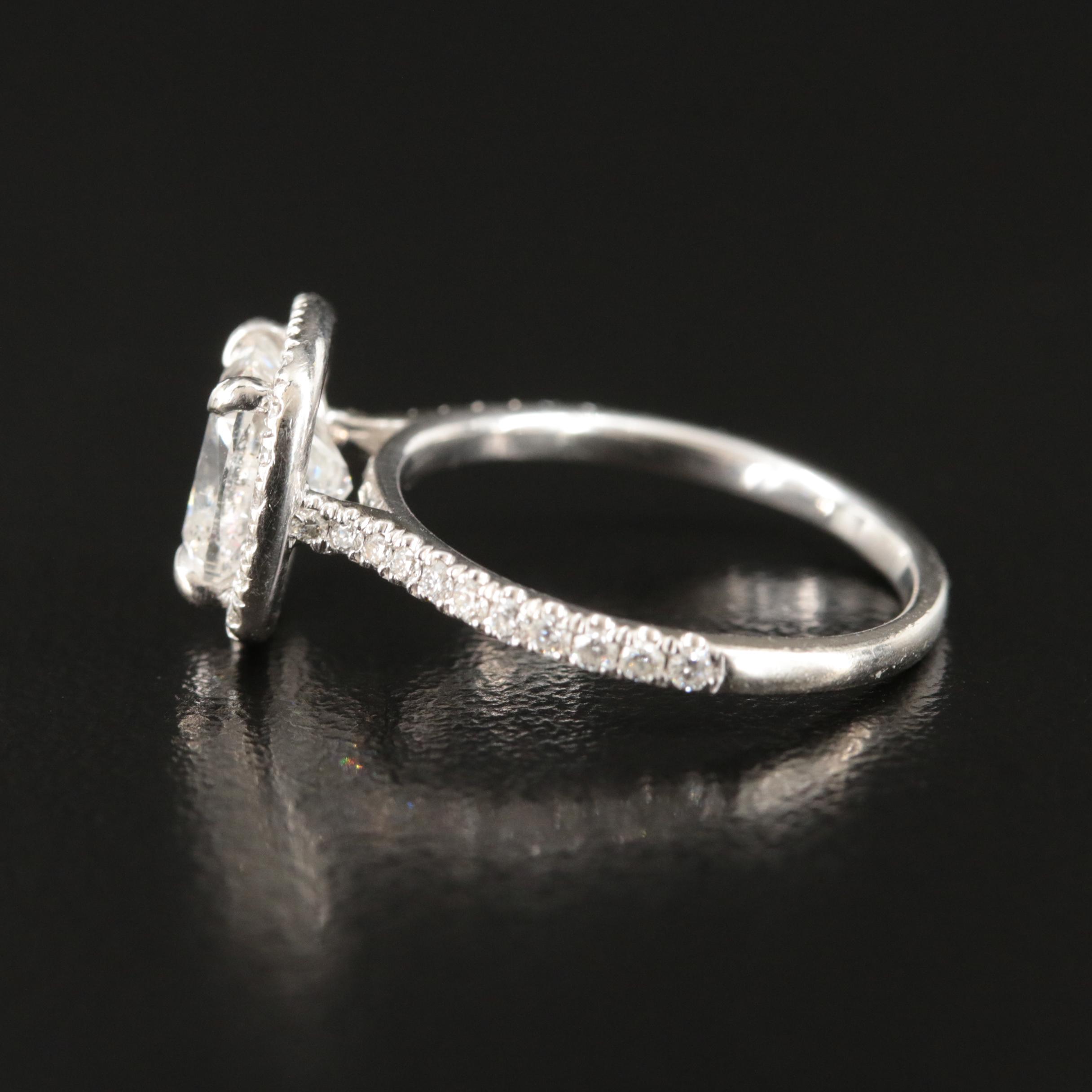 14K 2.40 CTW Diamond Halo Ring