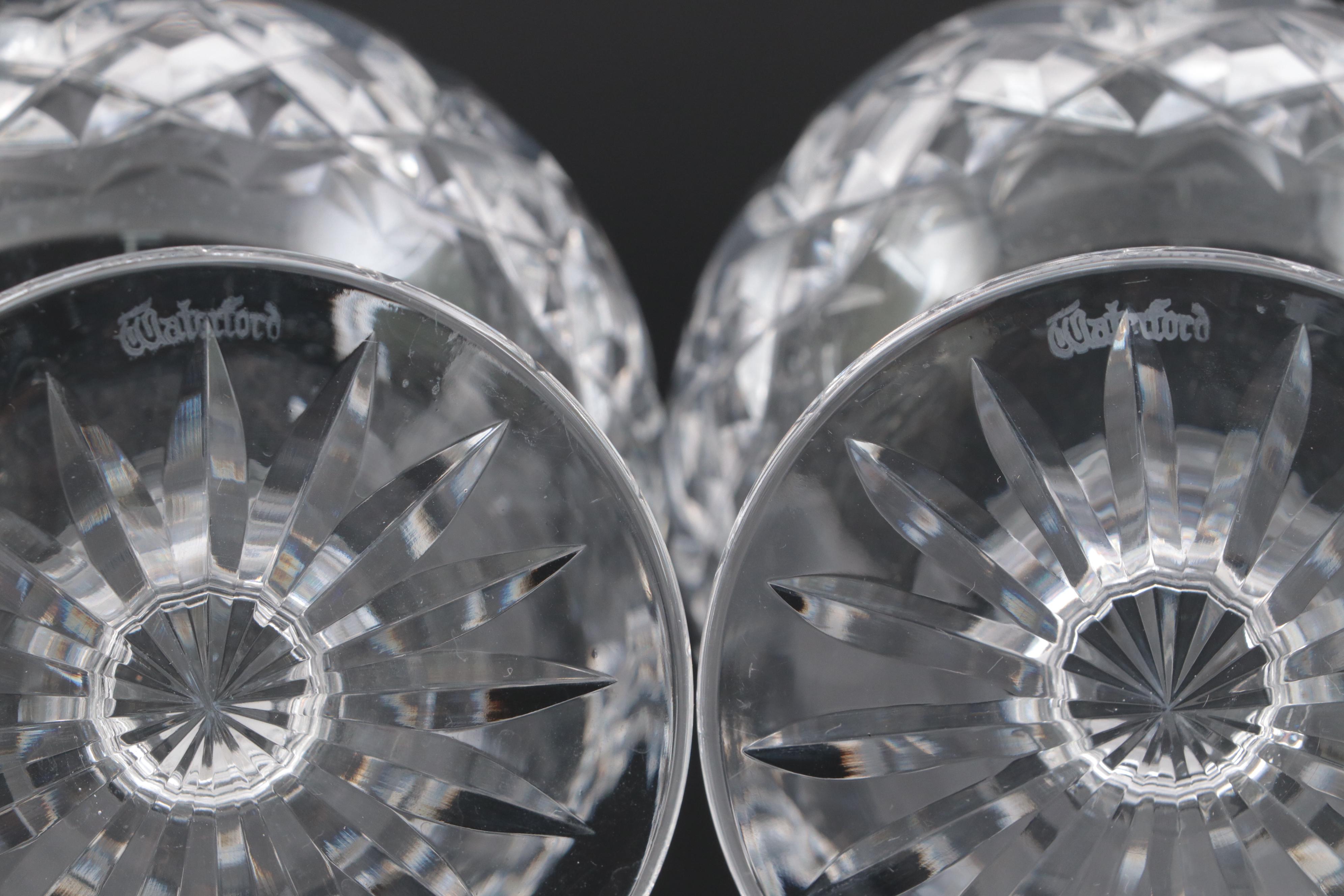 Waterford Crystal "Lismore" Brandy Snifters, Mid/Late 20th Century