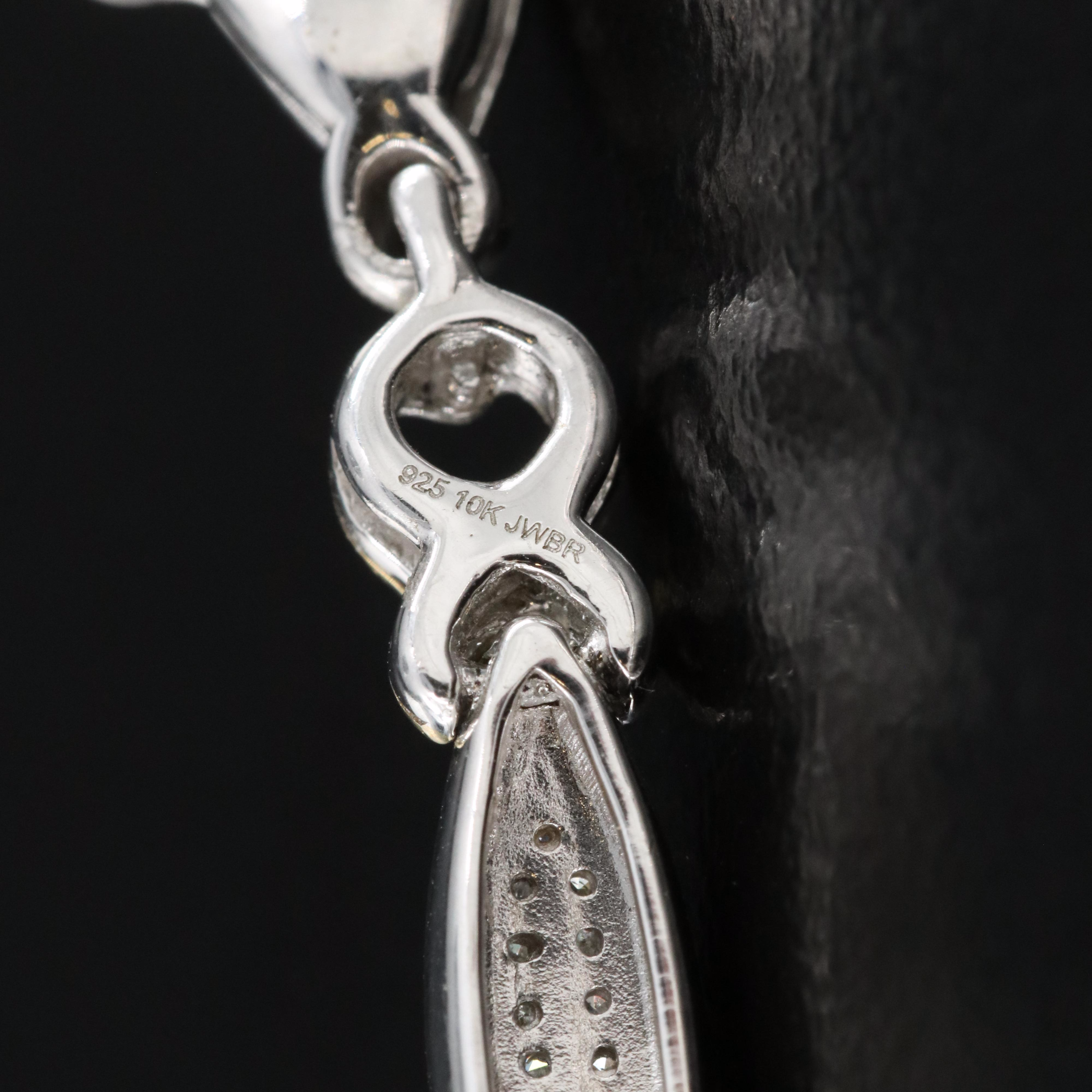 Sterling Diamond "X" Bracelet