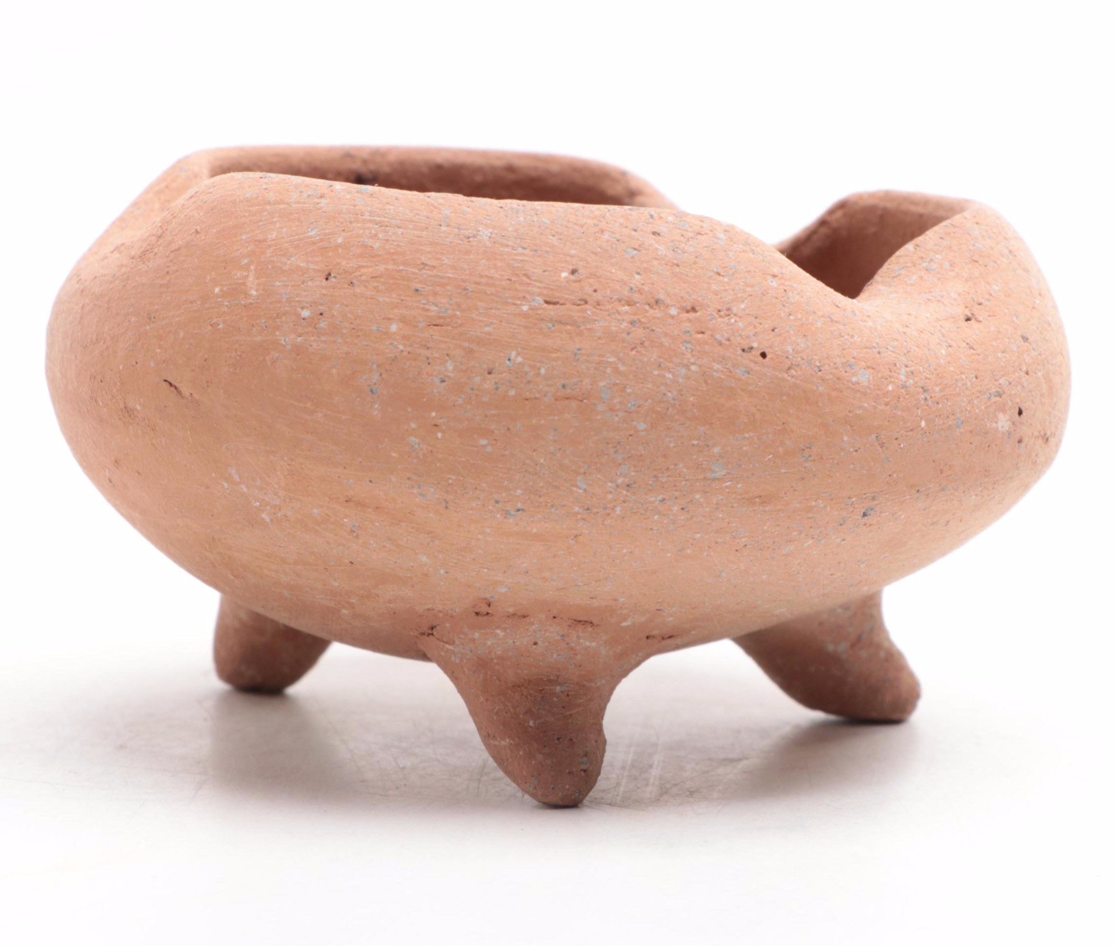 Pre-Columbian Style Chupicuaro Figures with Merida Footed Bowls