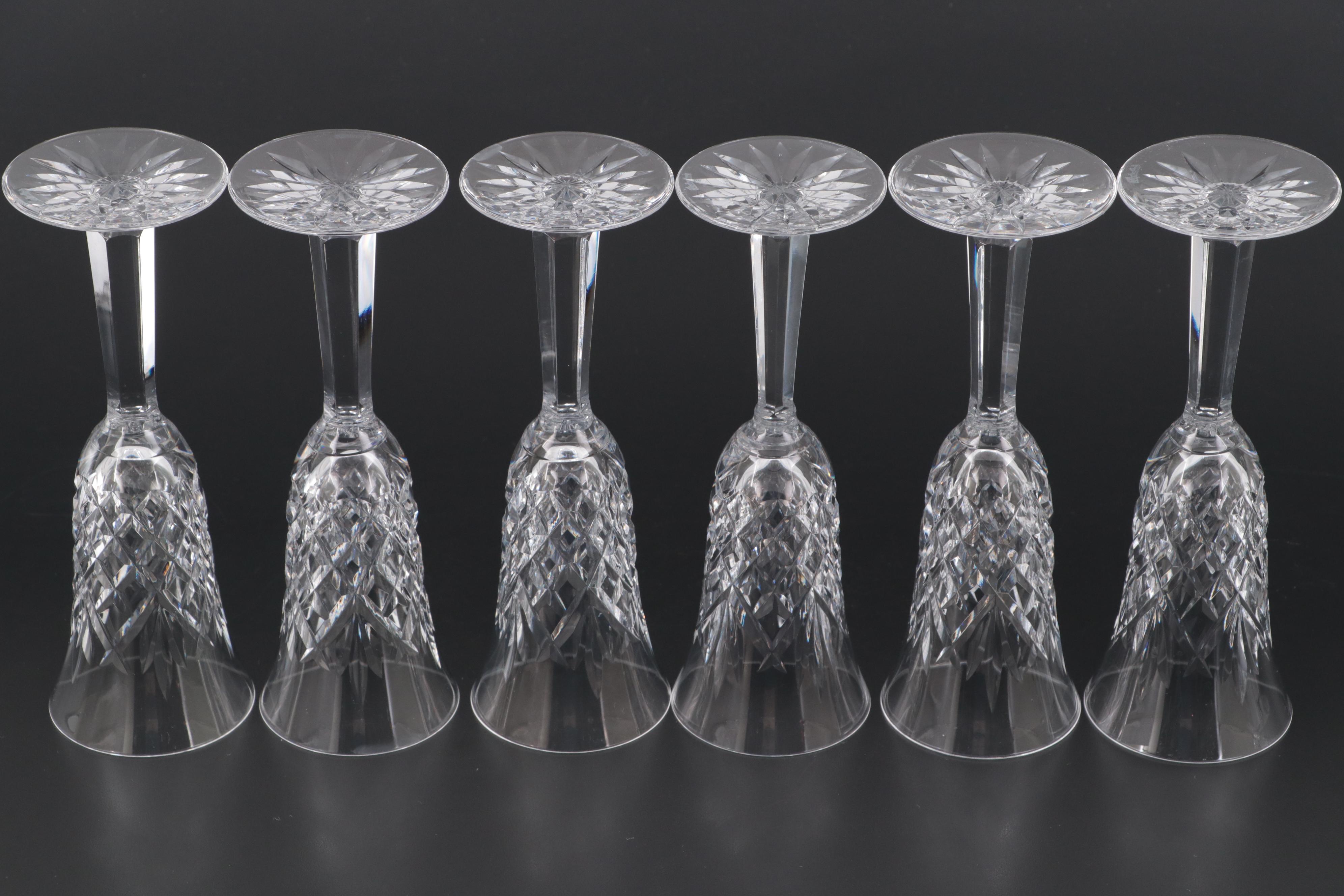 Waterford Crystal "Ballyshannon" and "Drogheda" Champagne Flutes