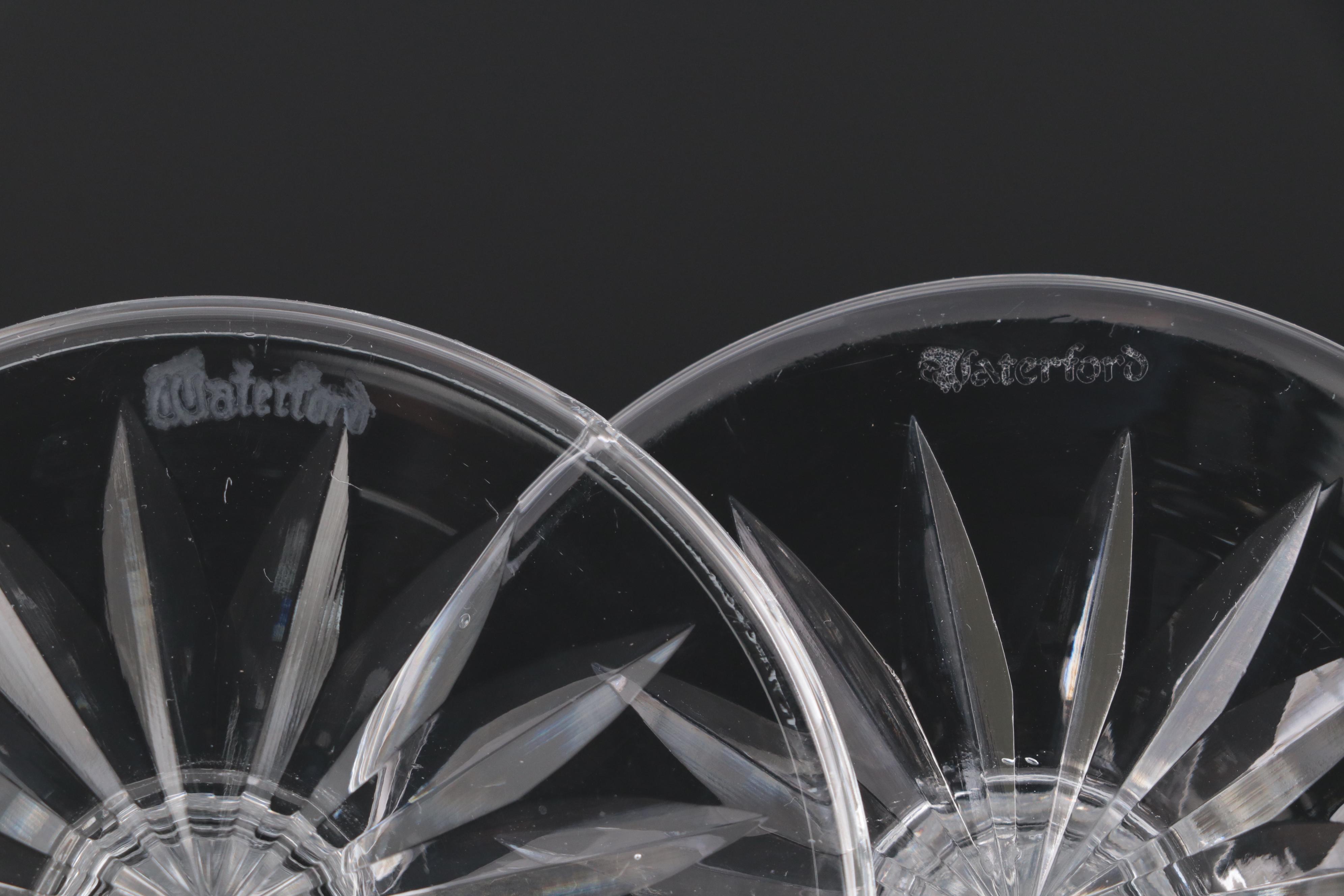 Waterford Crystal "Ballyshannon" and "Drogheda" Champagne Flutes