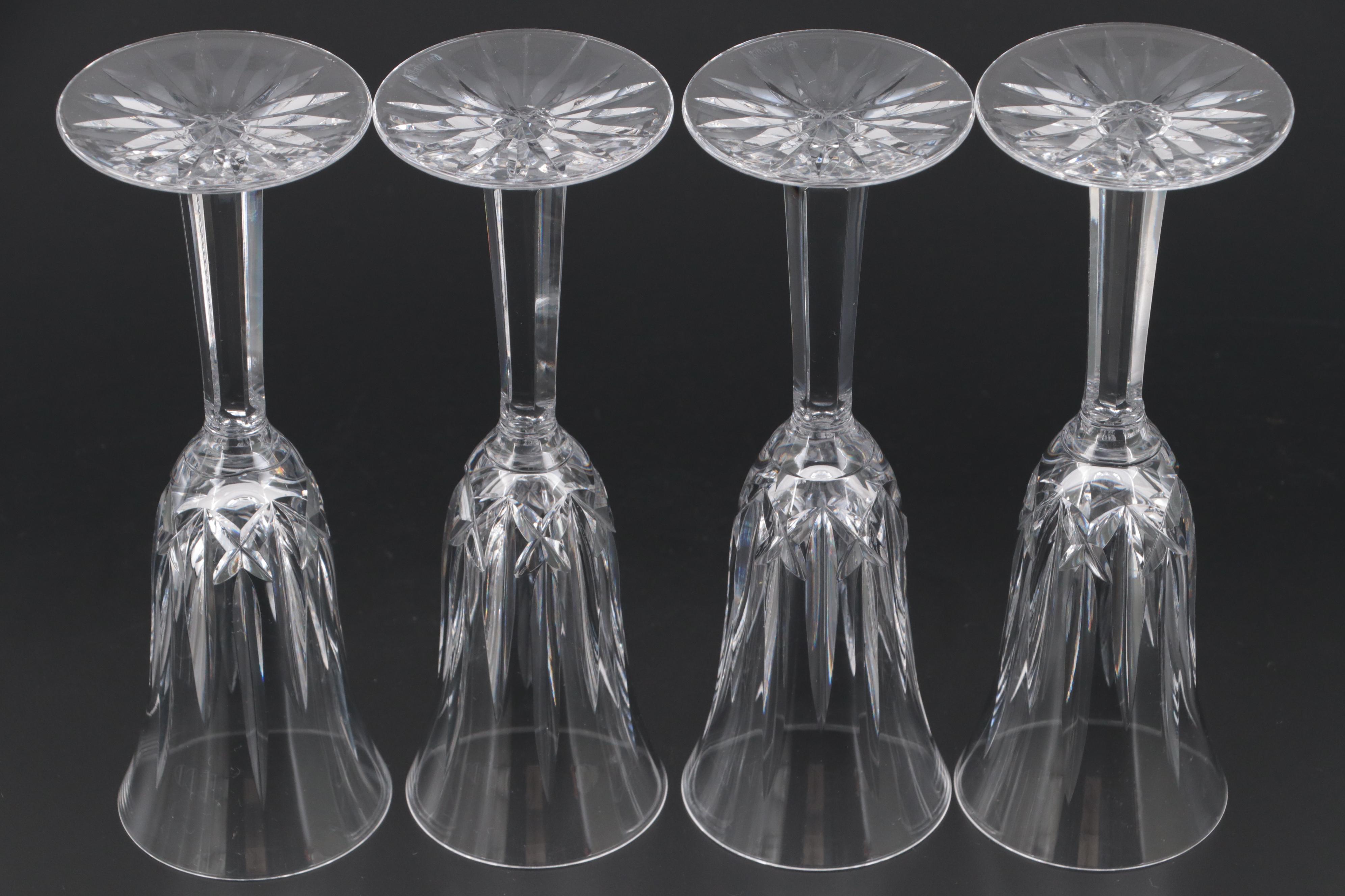 Waterford Crystal "Ballyshannon" and "Drogheda" Champagne Flutes