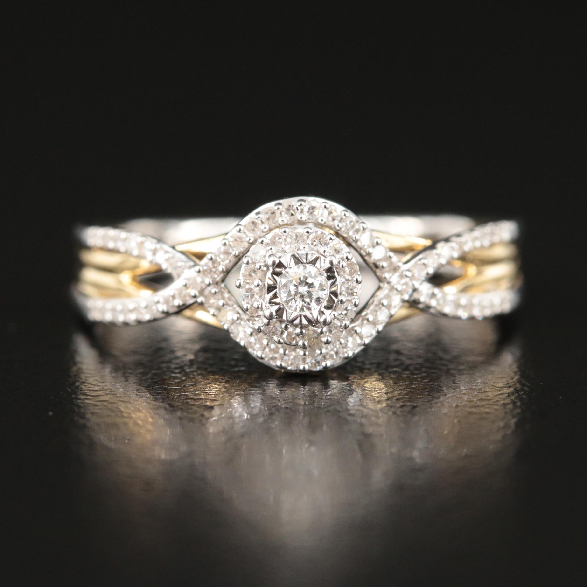 Hallmark Sterling Diamond Ring