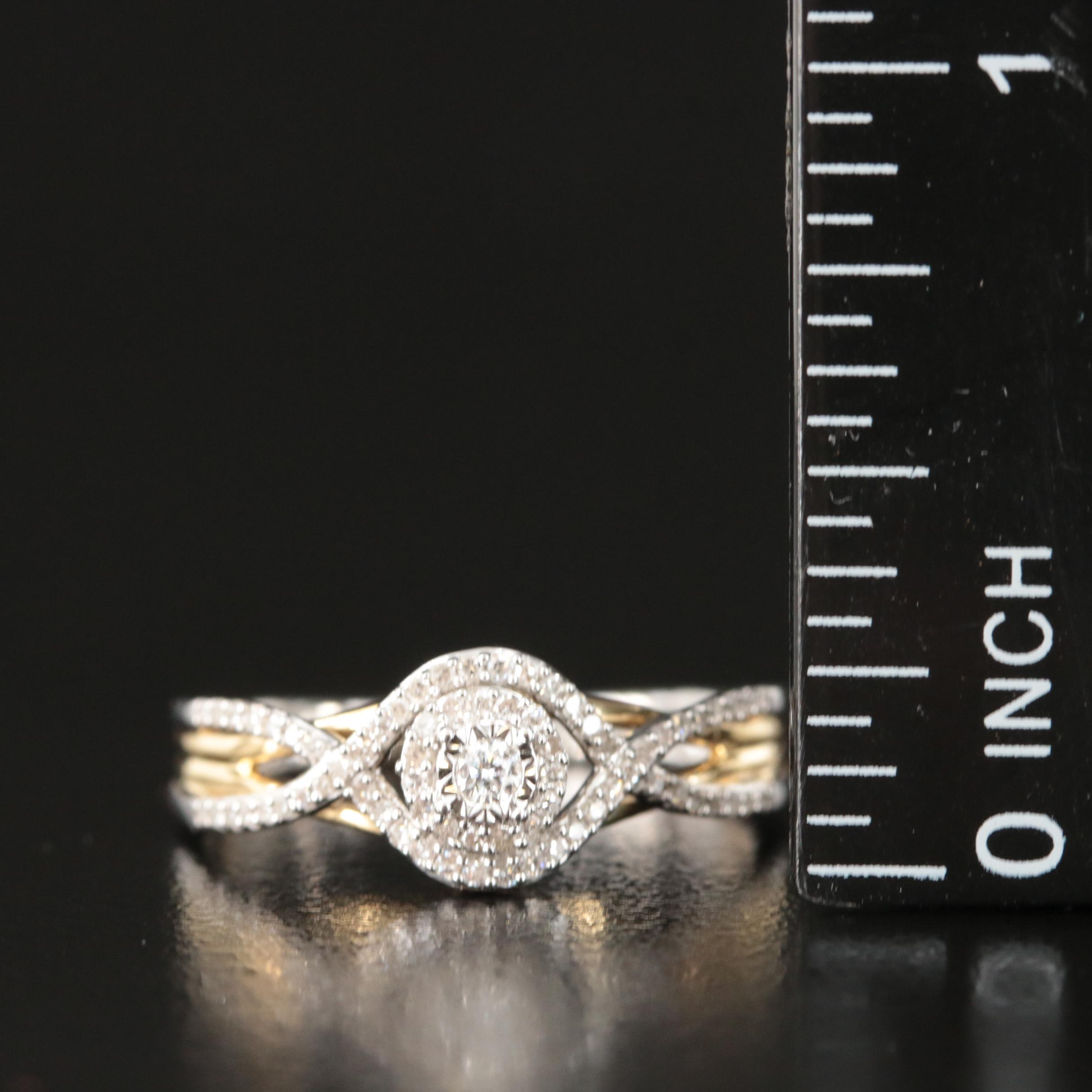 Hallmark Sterling Diamond Ring