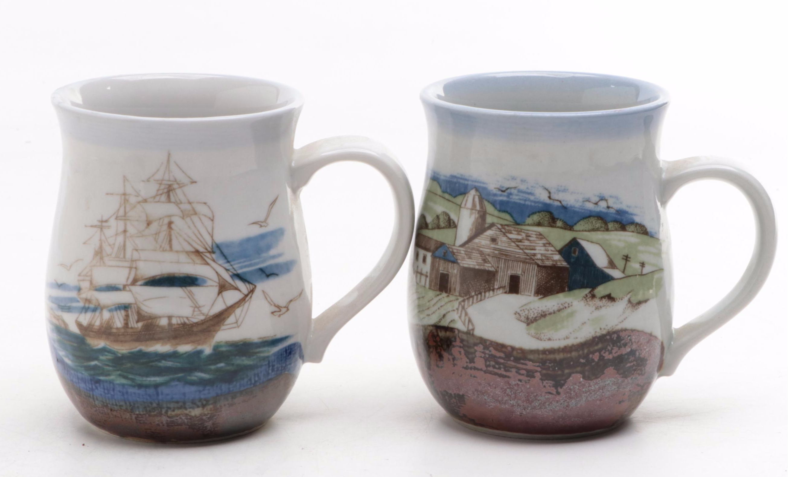 Japanese Otagiri Pottery Mugs