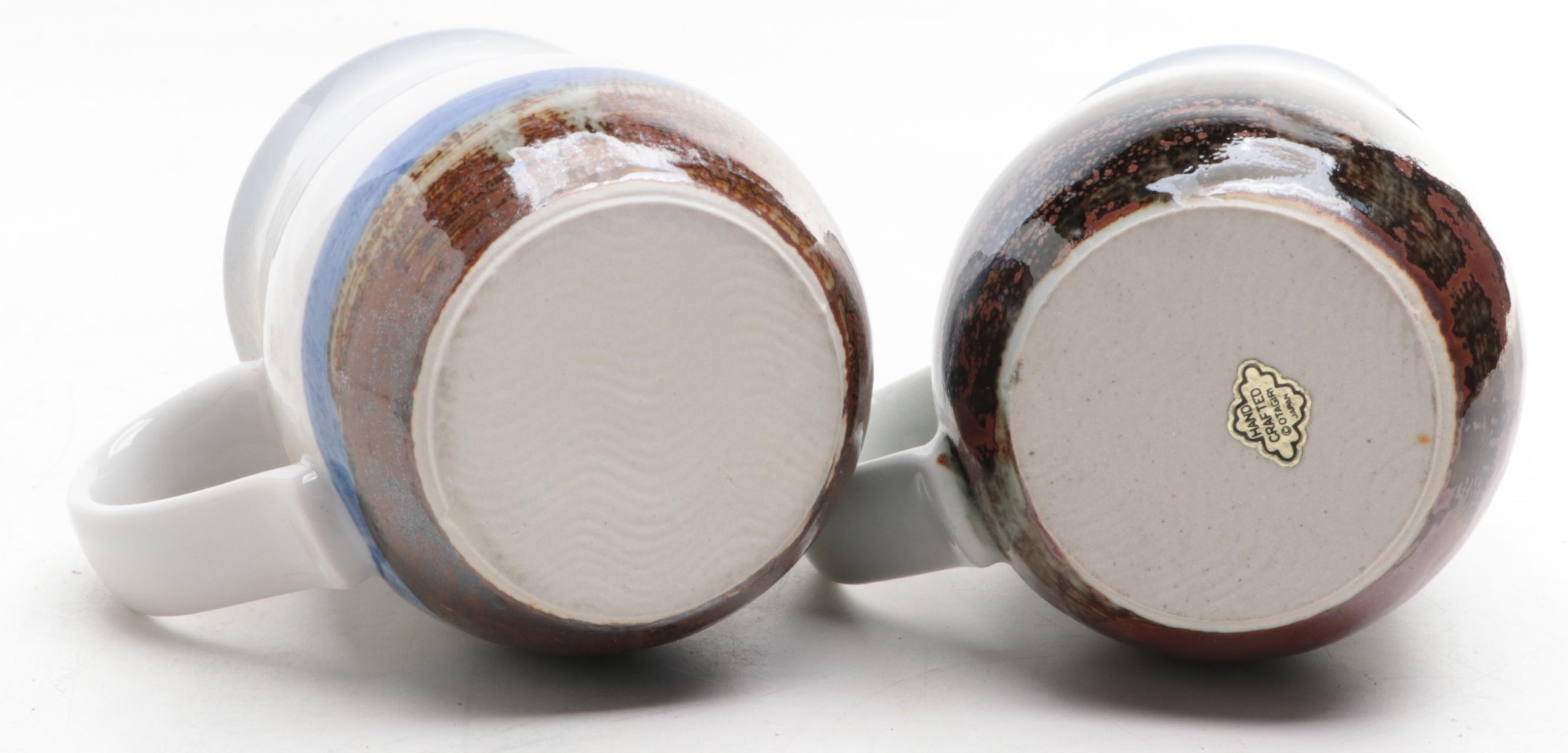 Japanese Otagiri Pottery Mugs