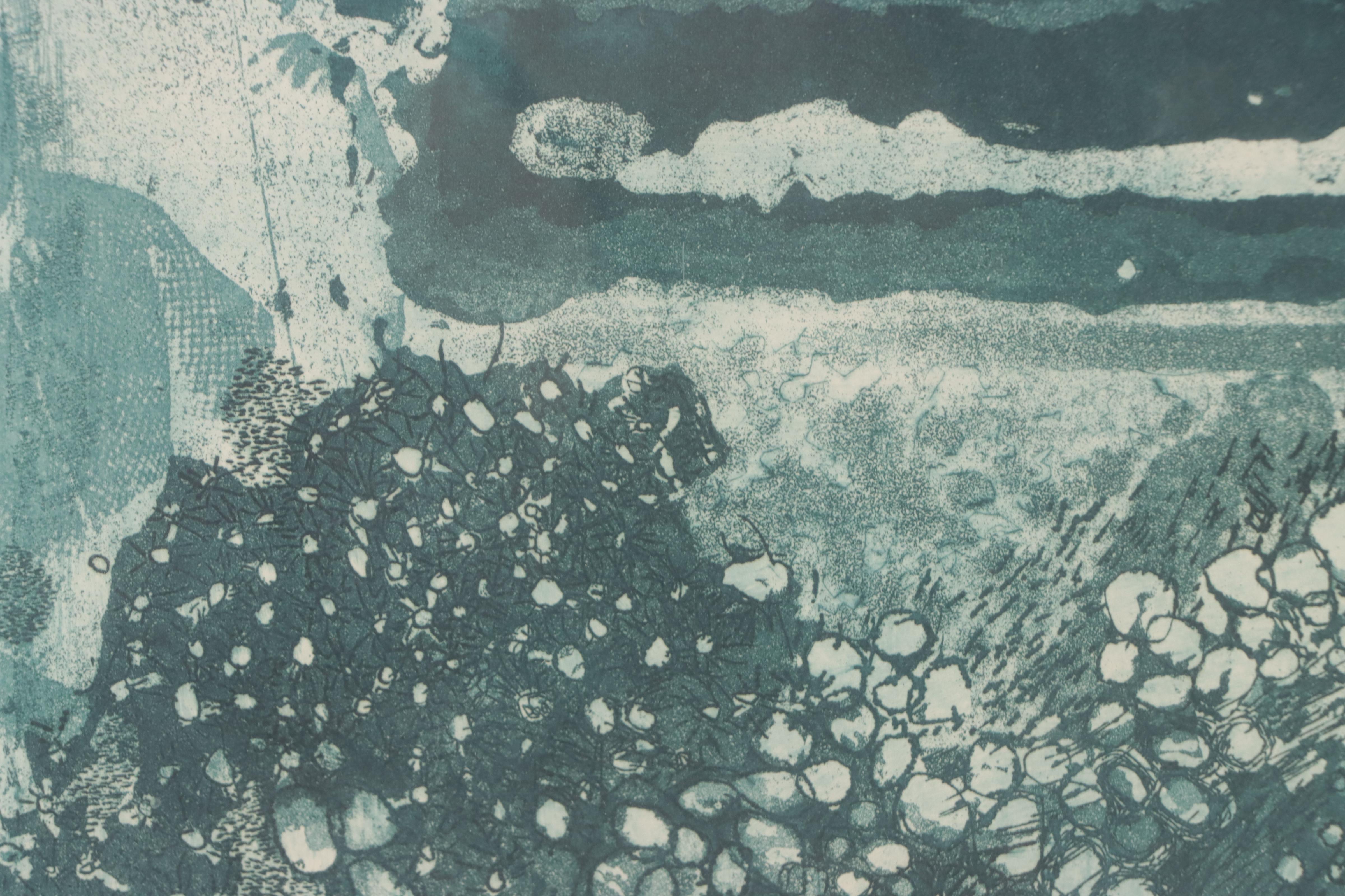 Shawn Calvert Etching "Black and Blue," 1992 and More