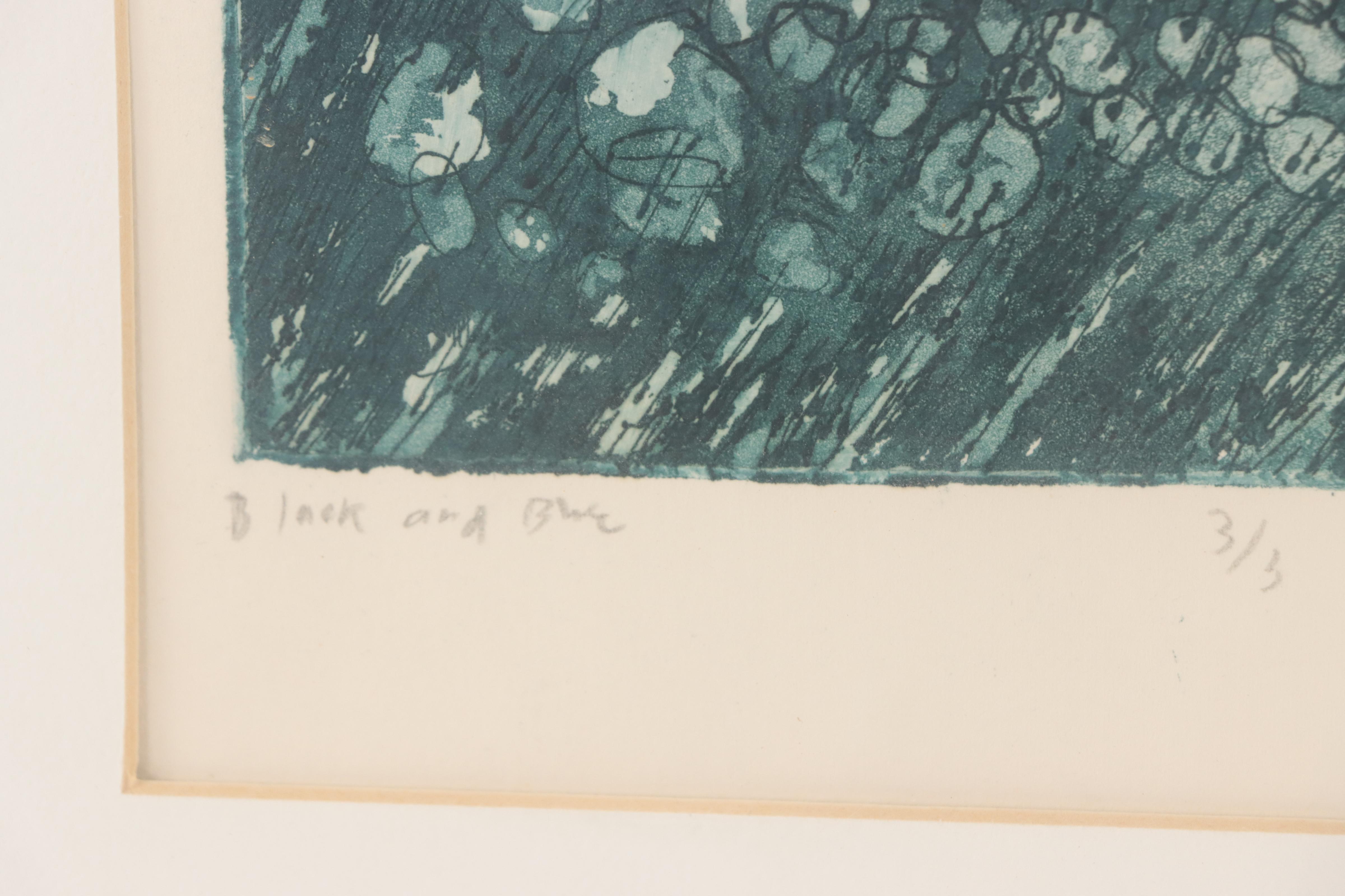 Shawn Calvert Etching "Black and Blue," 1992 and More