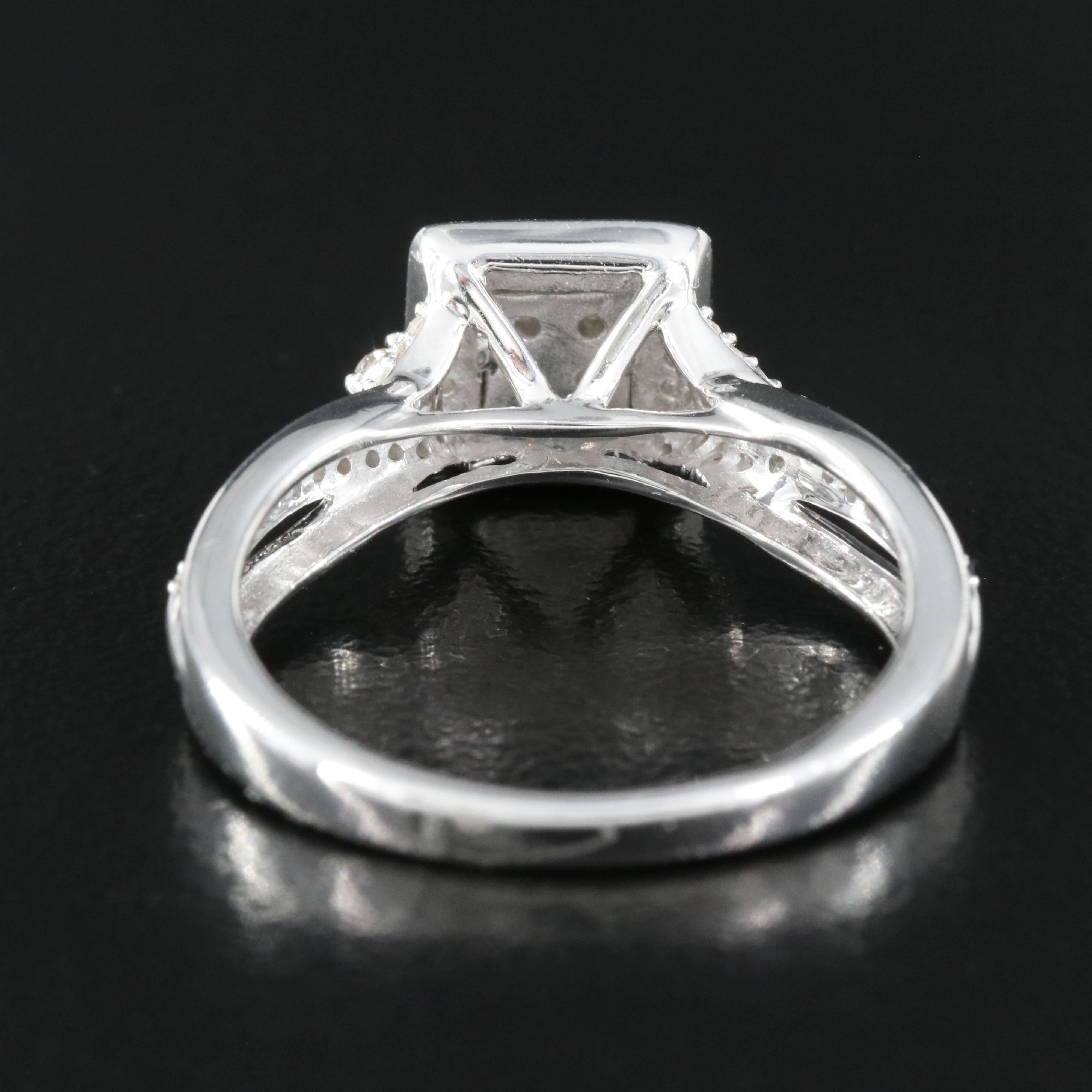 Sterling Diamond Ring