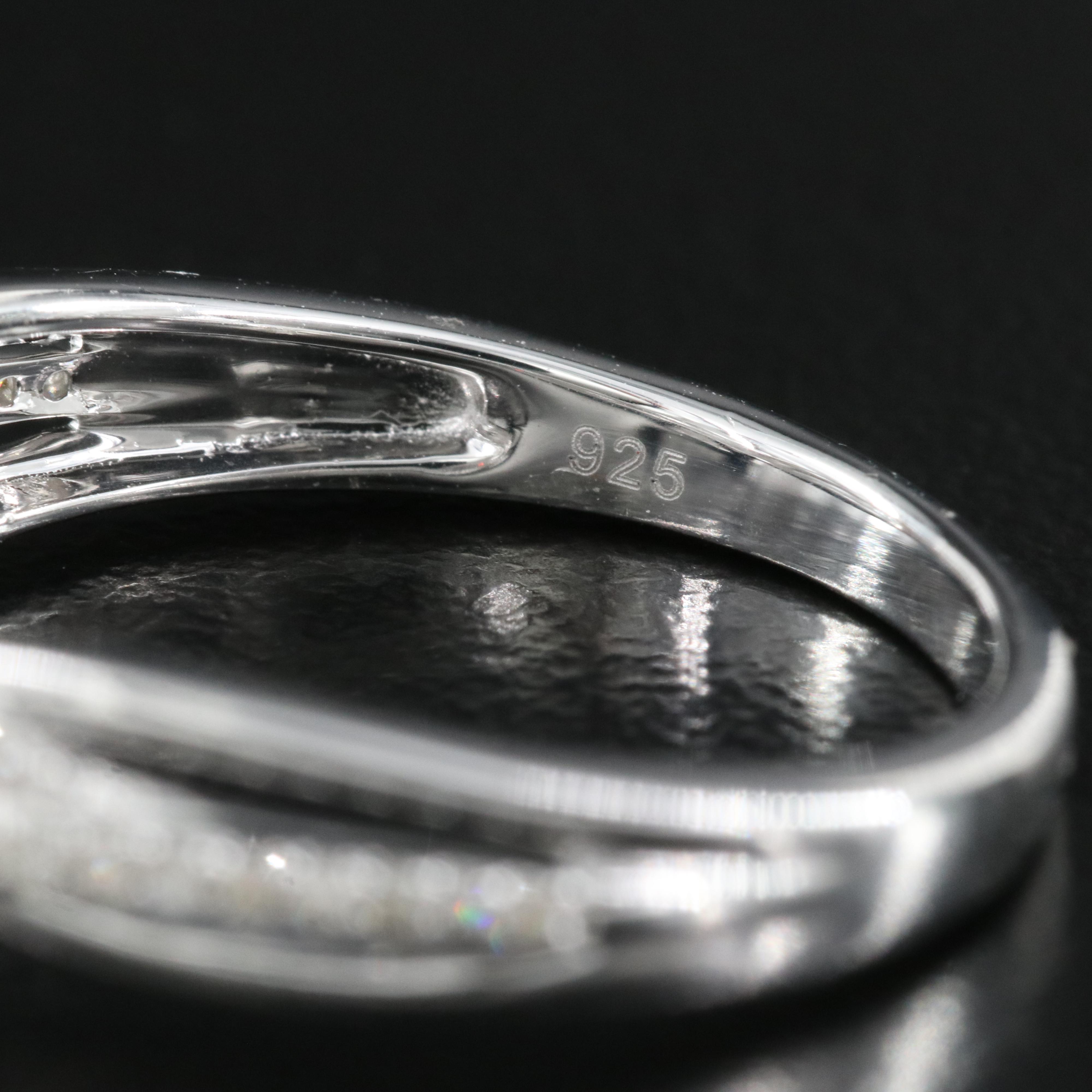 Sterling Diamond Ring