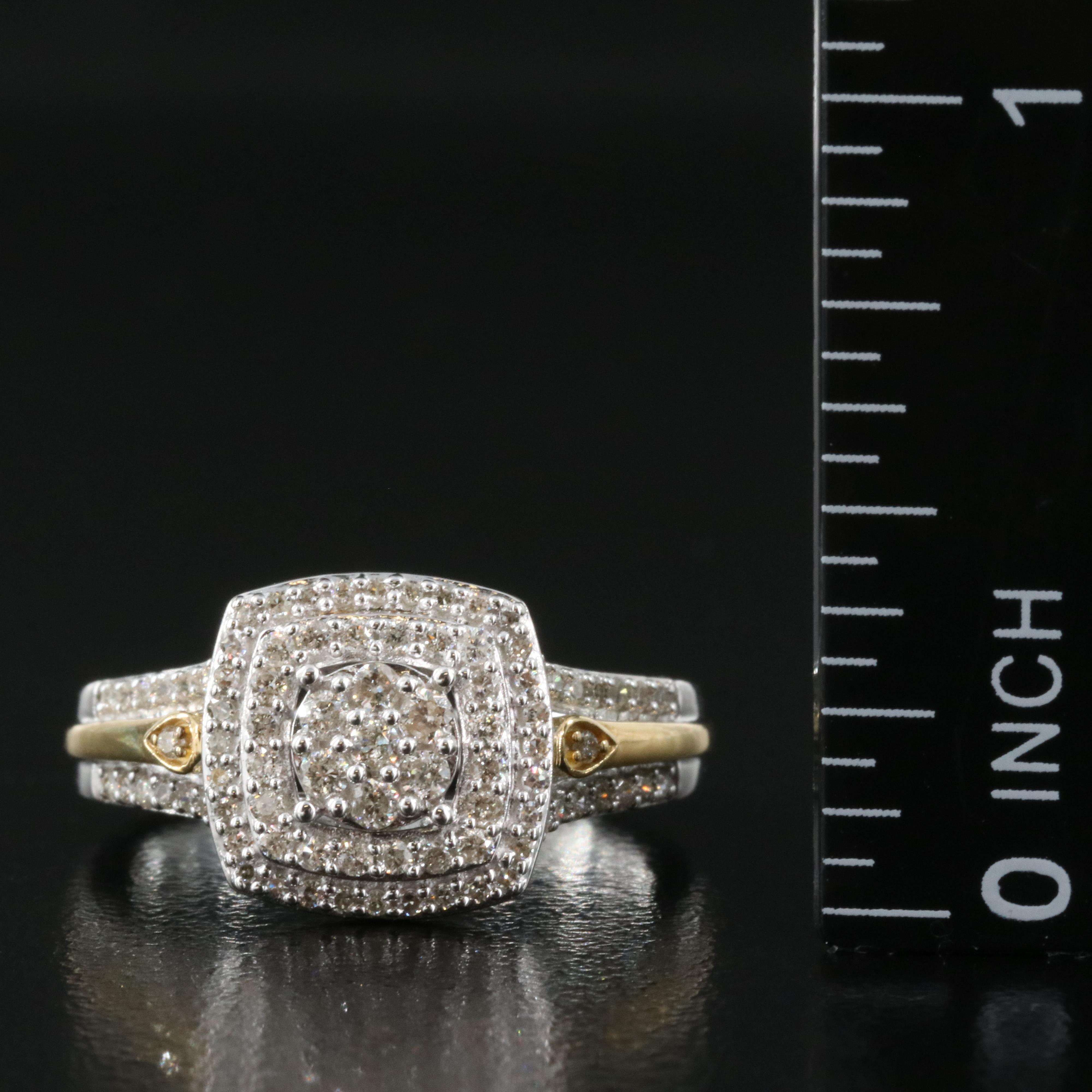 Sterling Diamond Ring