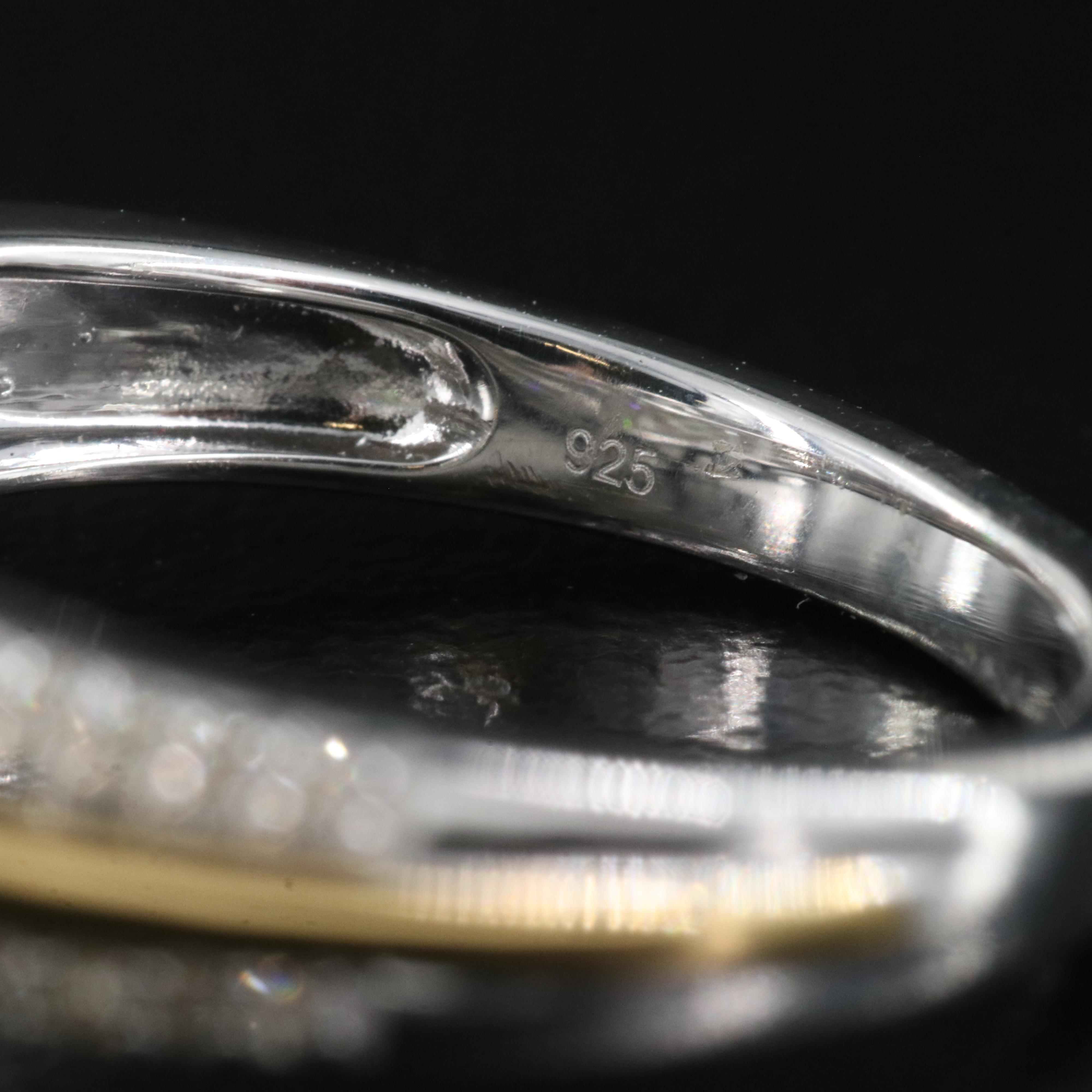 Sterling Diamond Ring