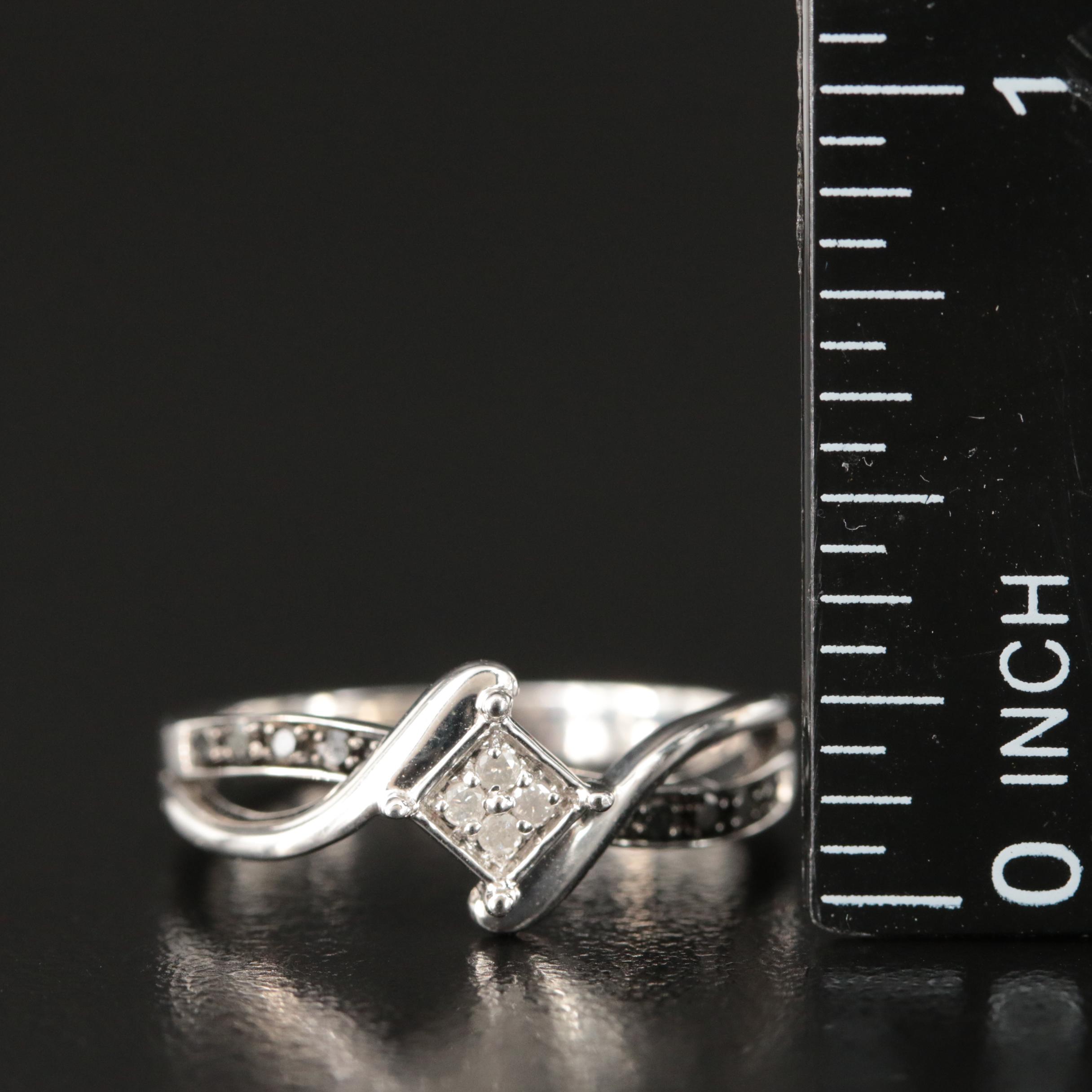 Sterling Diamond Ring