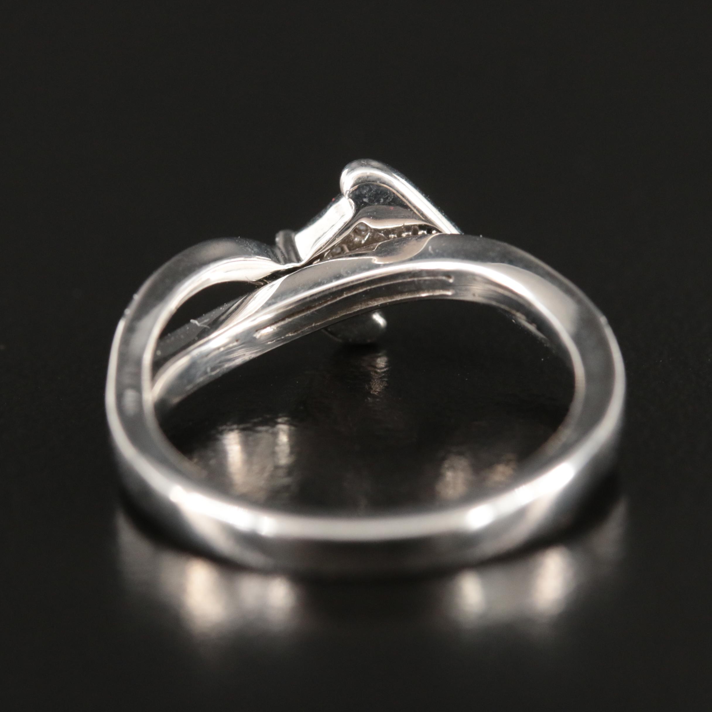 Sterling Diamond Ring