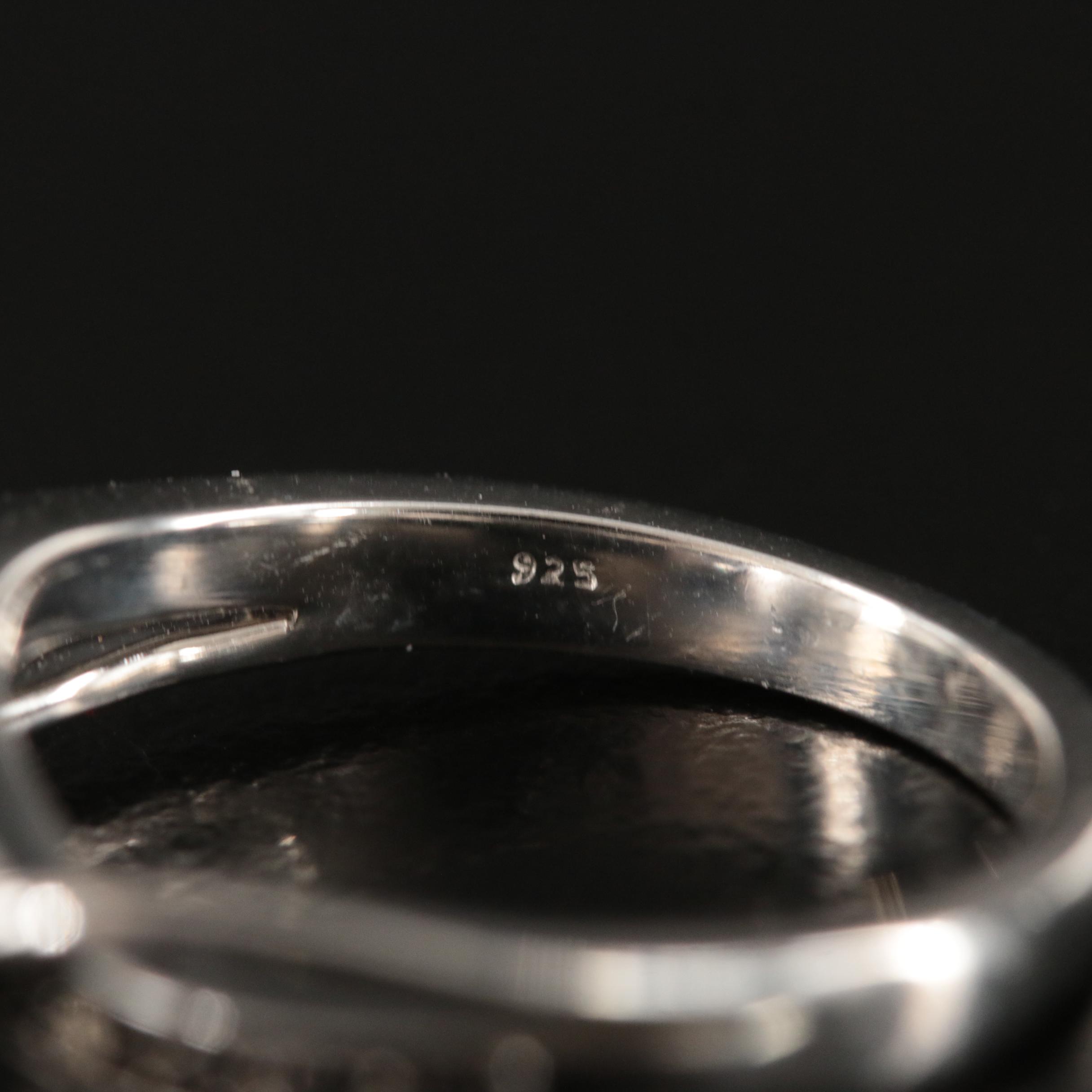 Sterling Diamond Ring